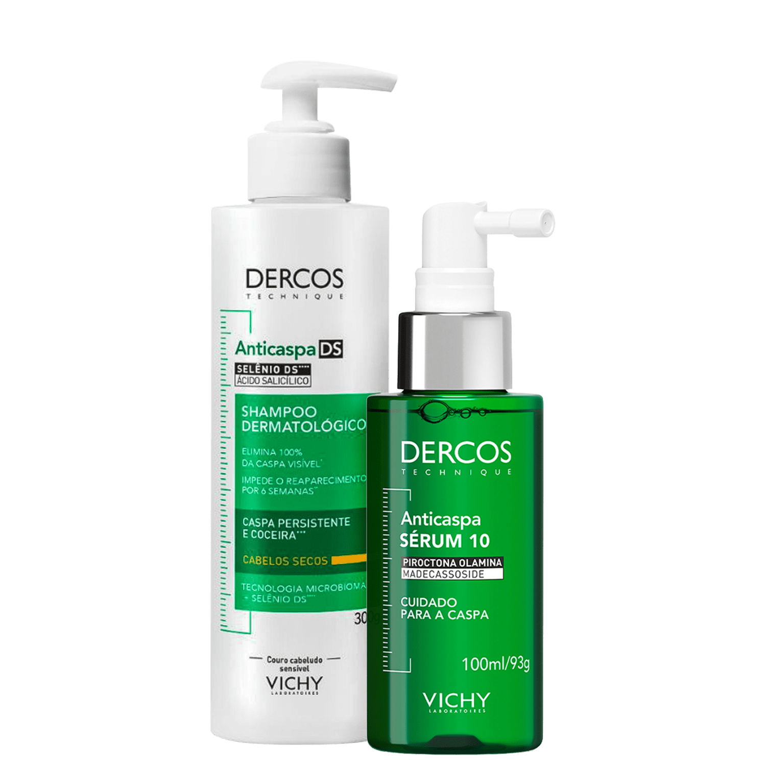 Kit Vichy Dercos Anticaspa DS para Cabelos Secos Plus (2 Produtos)