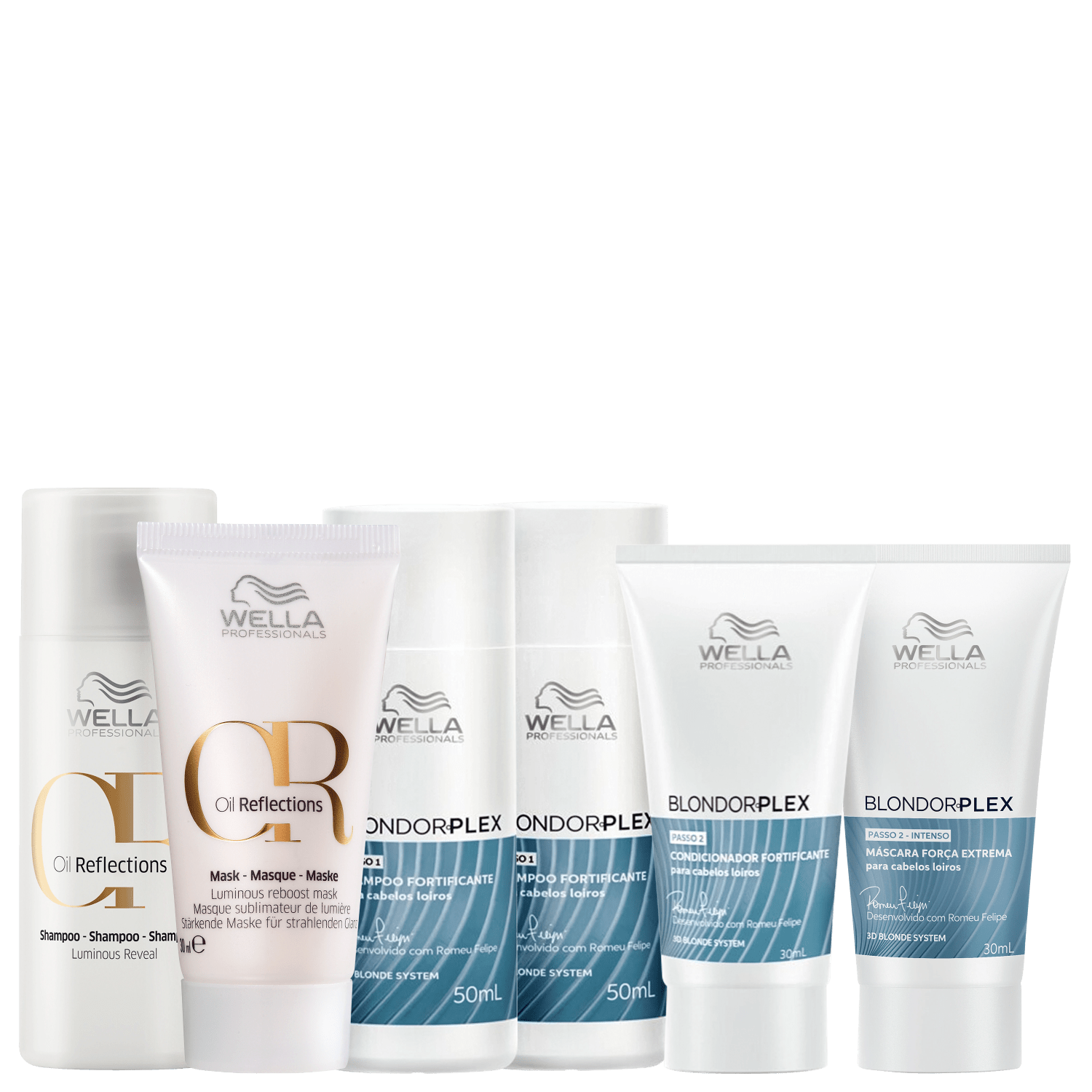 Kit Wella Professionals BlondorPlex Oil Reflections Mini (6 Produtos)