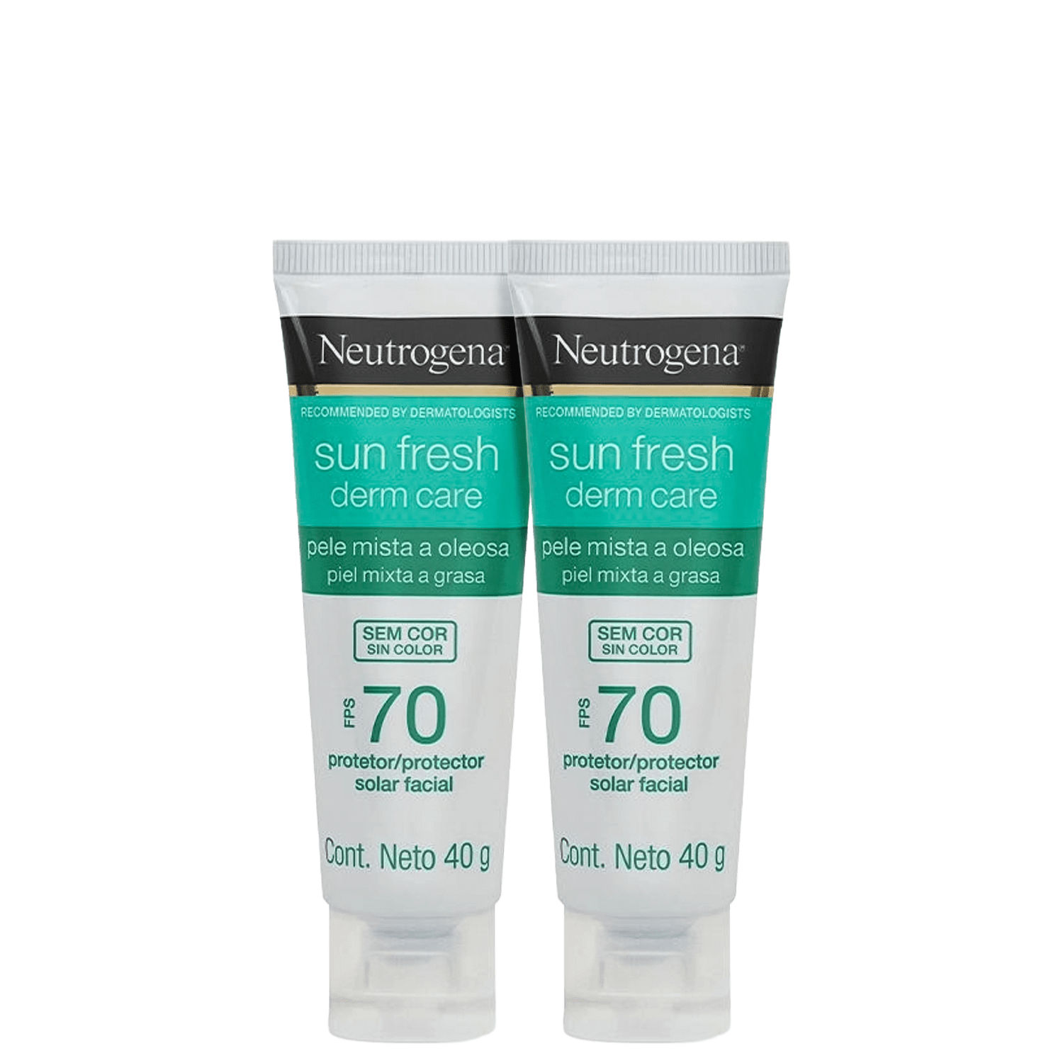 Kit Neutrogena Sun Fresh Derm Care FPS70 Double (2 Unidades)