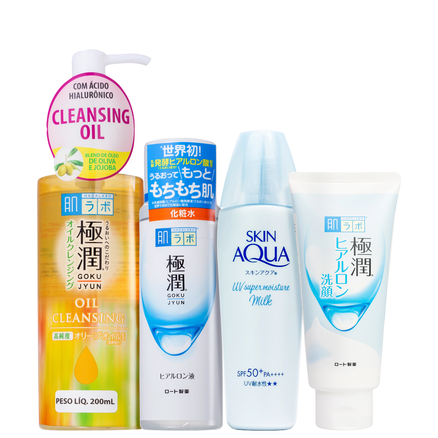 Kit Hada Labo Skincare Simples e Ideal (4 Produtos)
