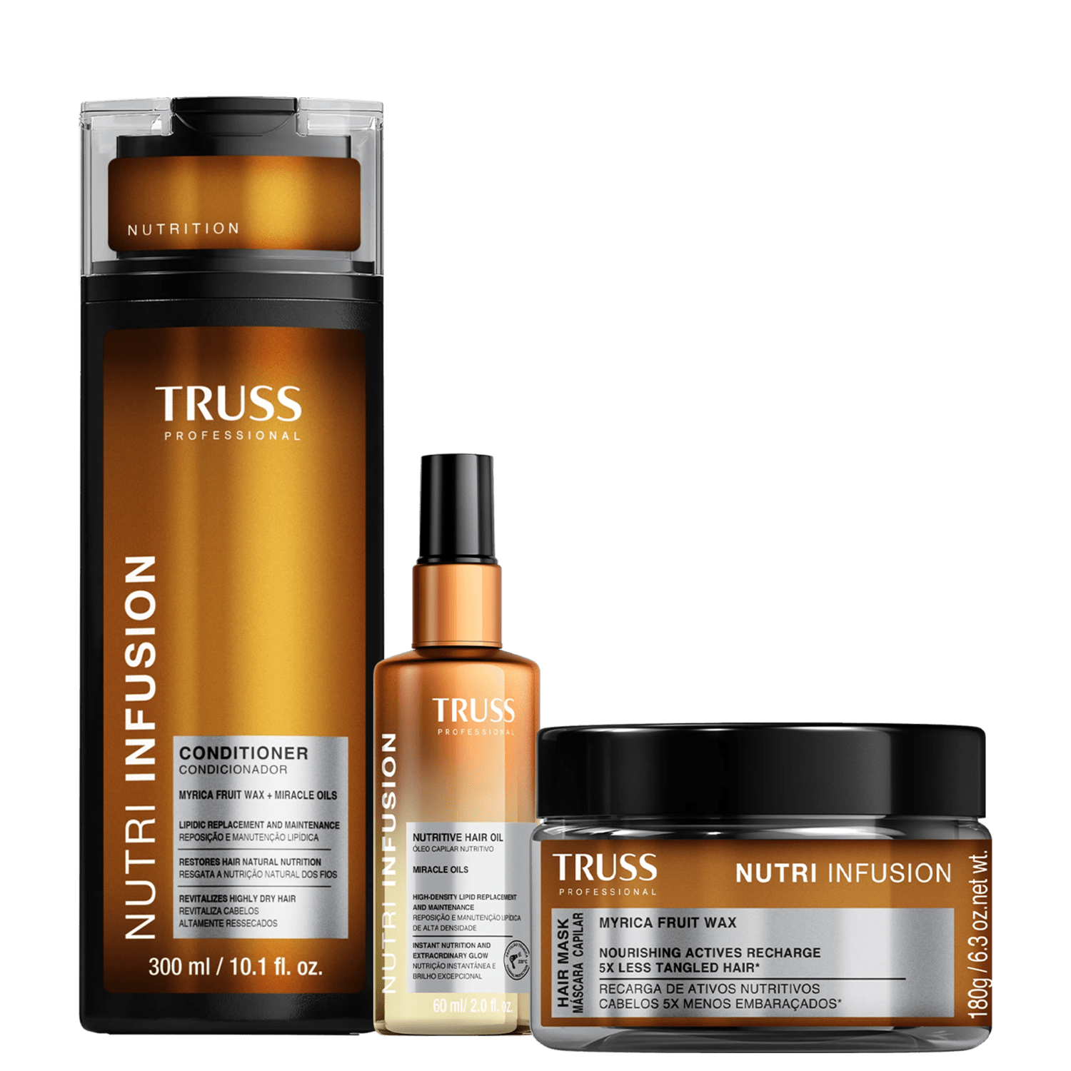 Kit TRUSS Nutri Infusion Trio Essencial (3 Produtos)