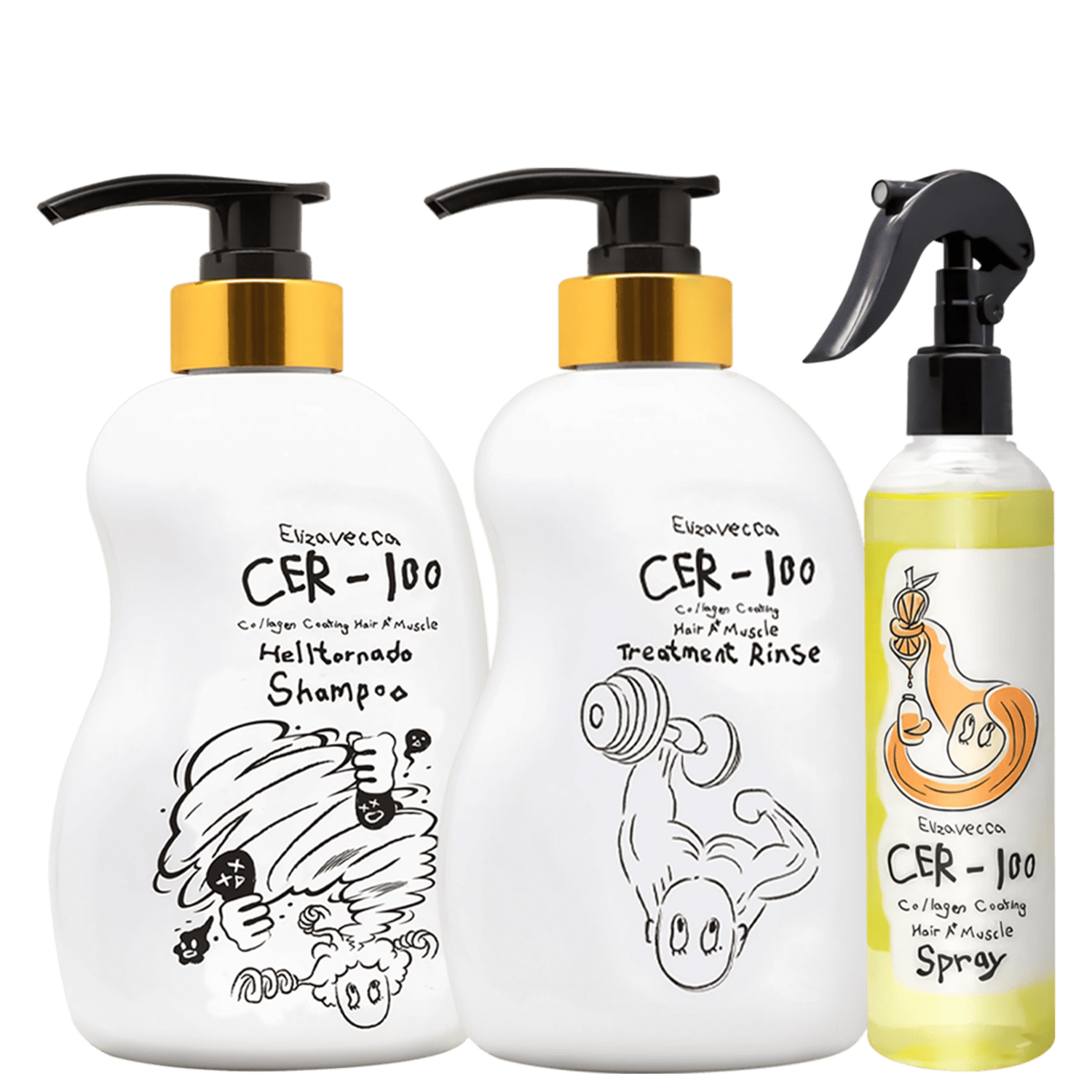 Kit Elizavecca CER-100 Triple Care (3 Produtos)