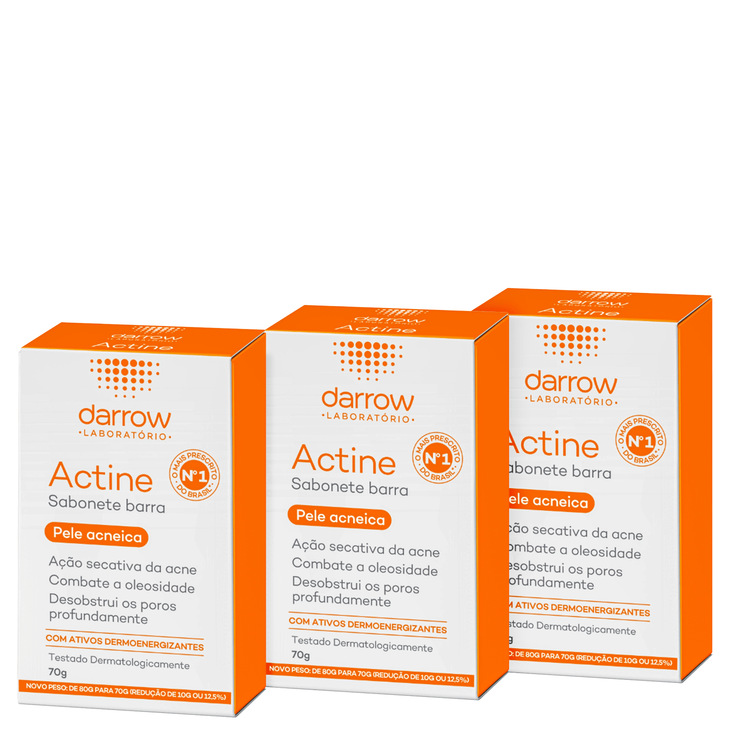 Kit Darrow Actine Sabonete Triple (3 Unidades)