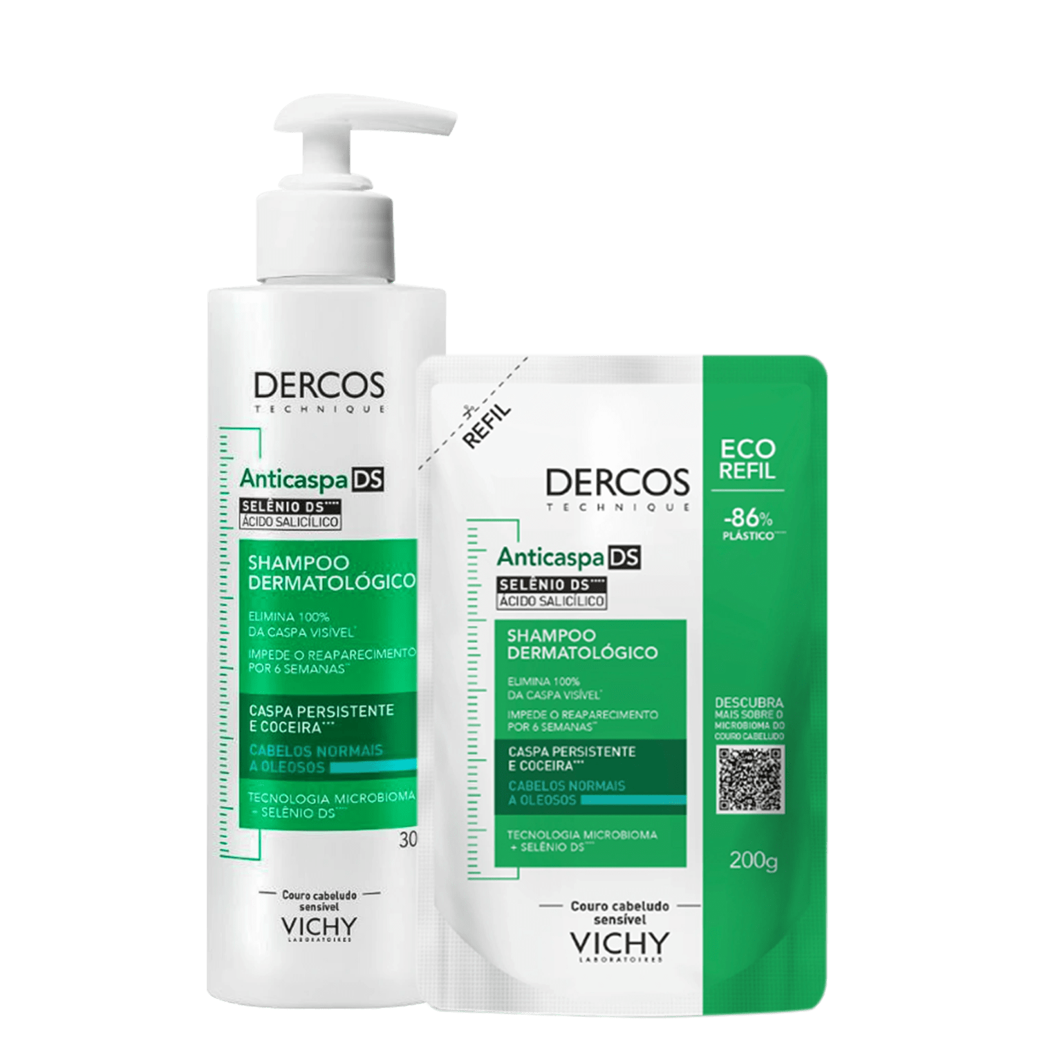 Kit Vichy Dercos DS Cabelos Oleosos Anticaspa (2 Produtos)