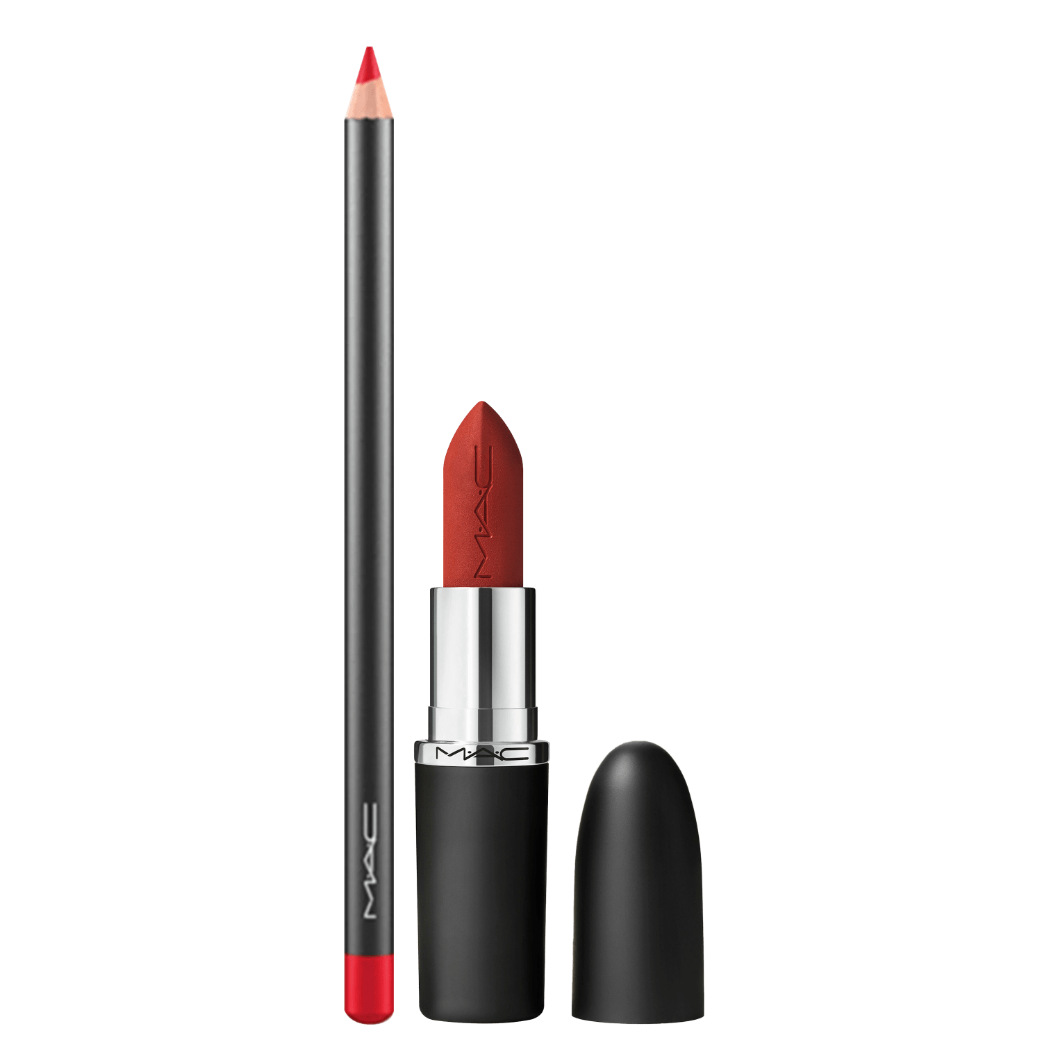 Kit M·A·C MACximal Overstatement + Lip Pencil Ruby Woo (2 Produtos)