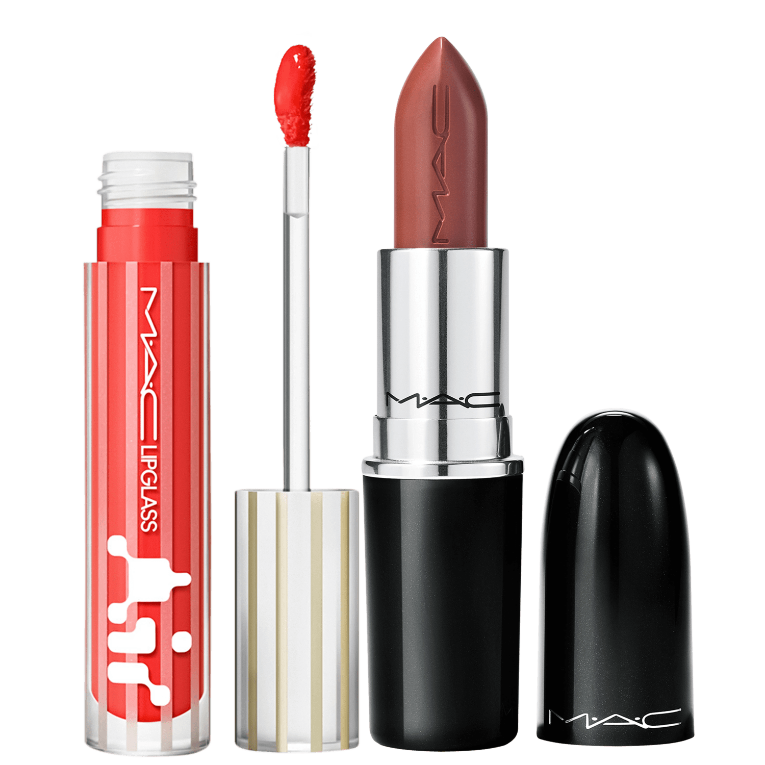 Kit M·A·C Lustreglass Posh Pit + Lipglass Airshine Spritz (2 Produtos)