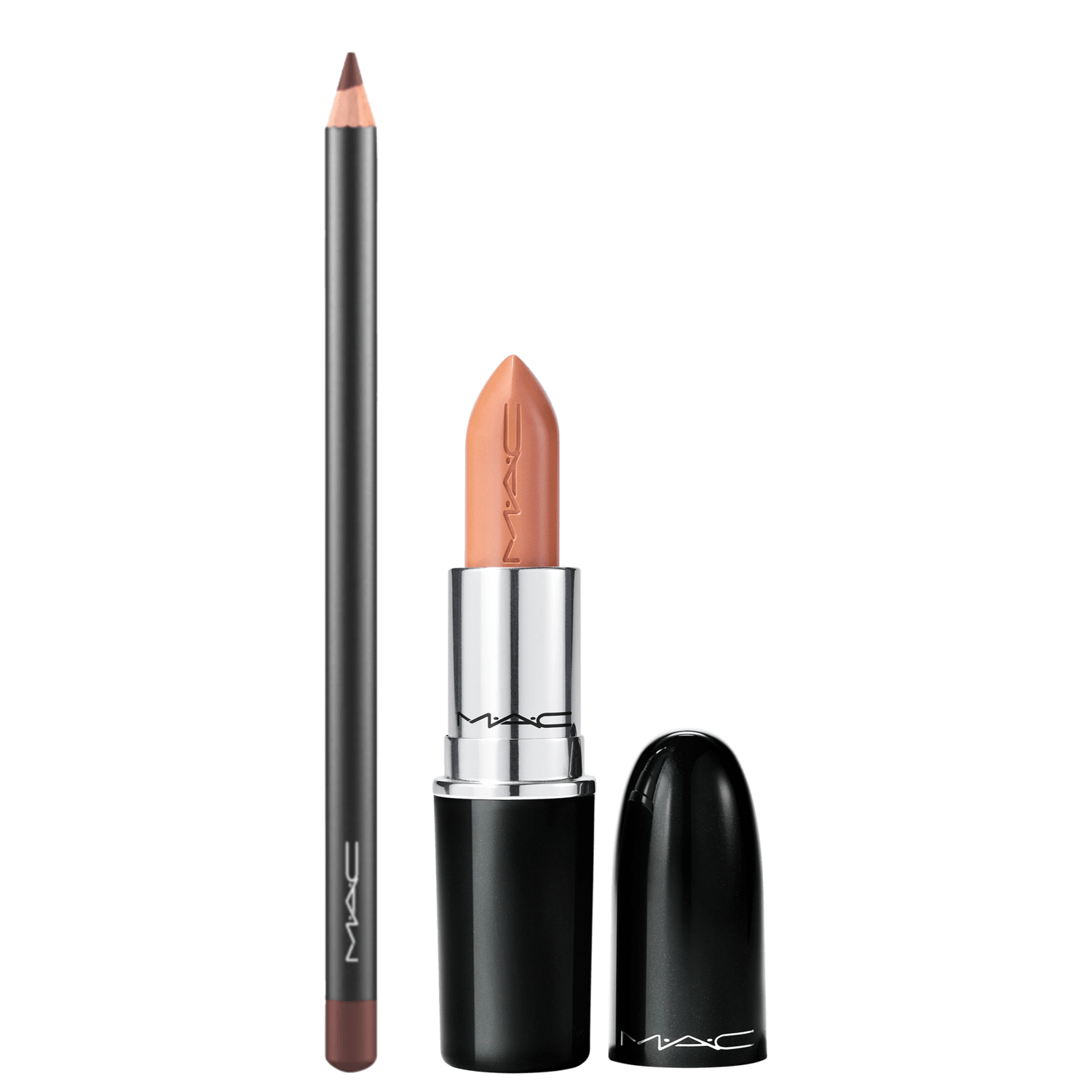 Kit M·A·C Lustreglass Mars To Your Venus + Lip Pencil Chestnut (2 Produtos)