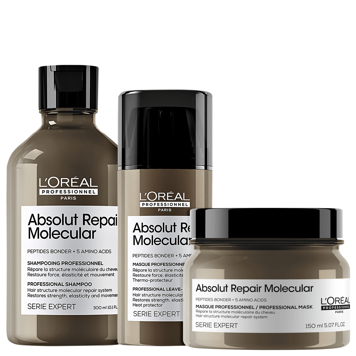 Kit L'Oréal Professionnel Absolut Repair Molecular Tripla Ação (3 Produtos)