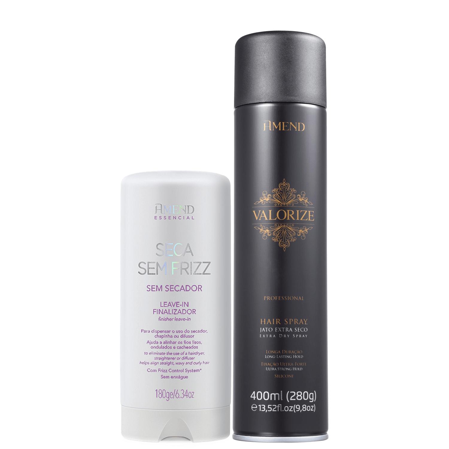 Kit Amend Cosméticos Valorize Sem Frizz Ultra Forte (2 Produtos)