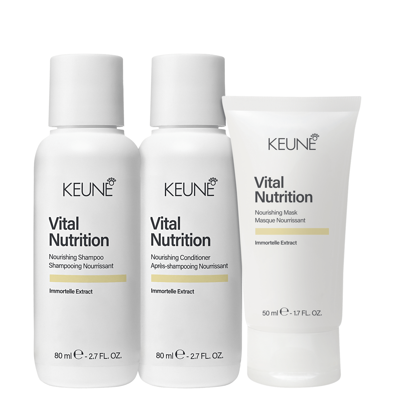 Kit Keune Care Vital Nutrition Mini Trio (3 Produtos)