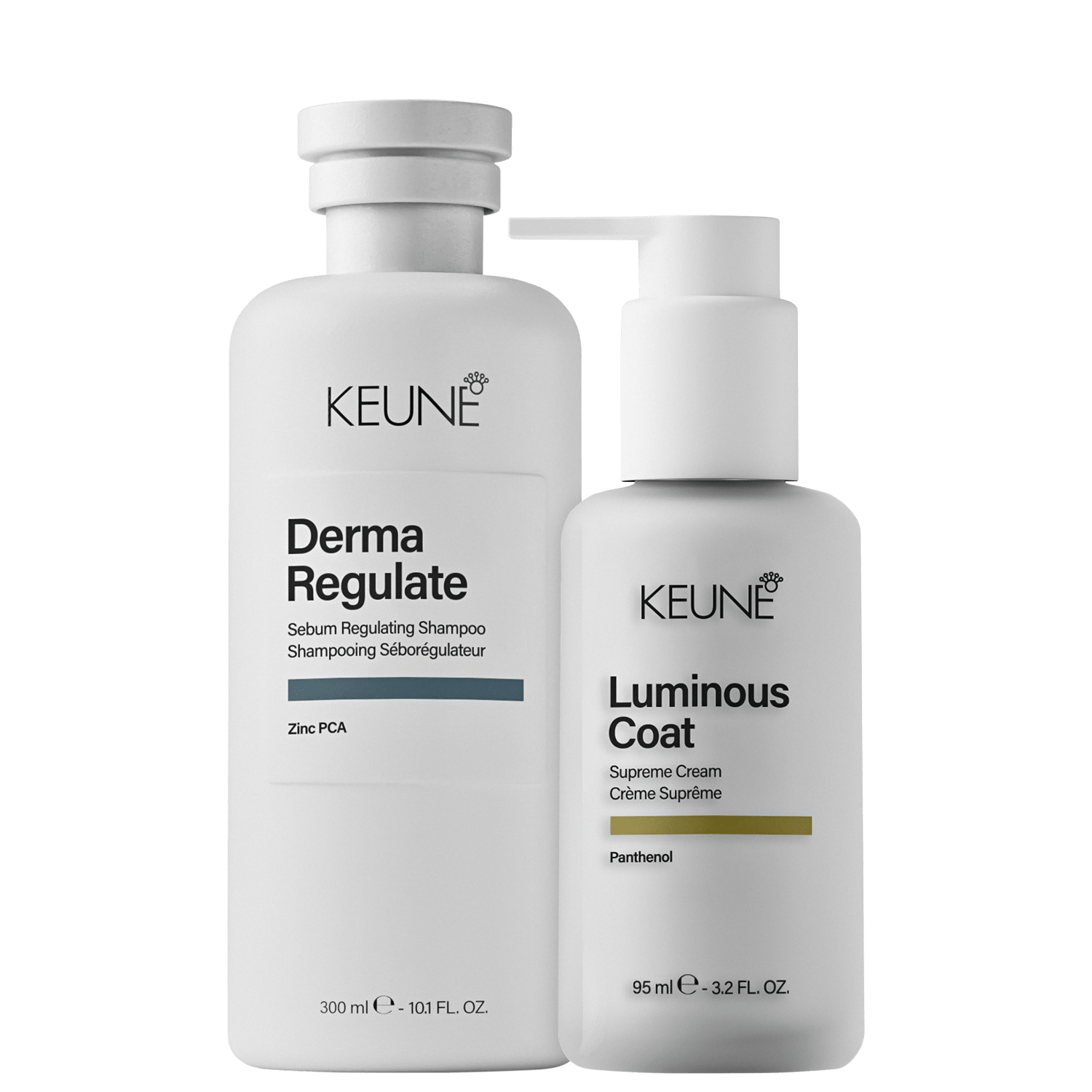 Kit Keune Luminous Coat e Derma Regulate Duo (2 Produtos)