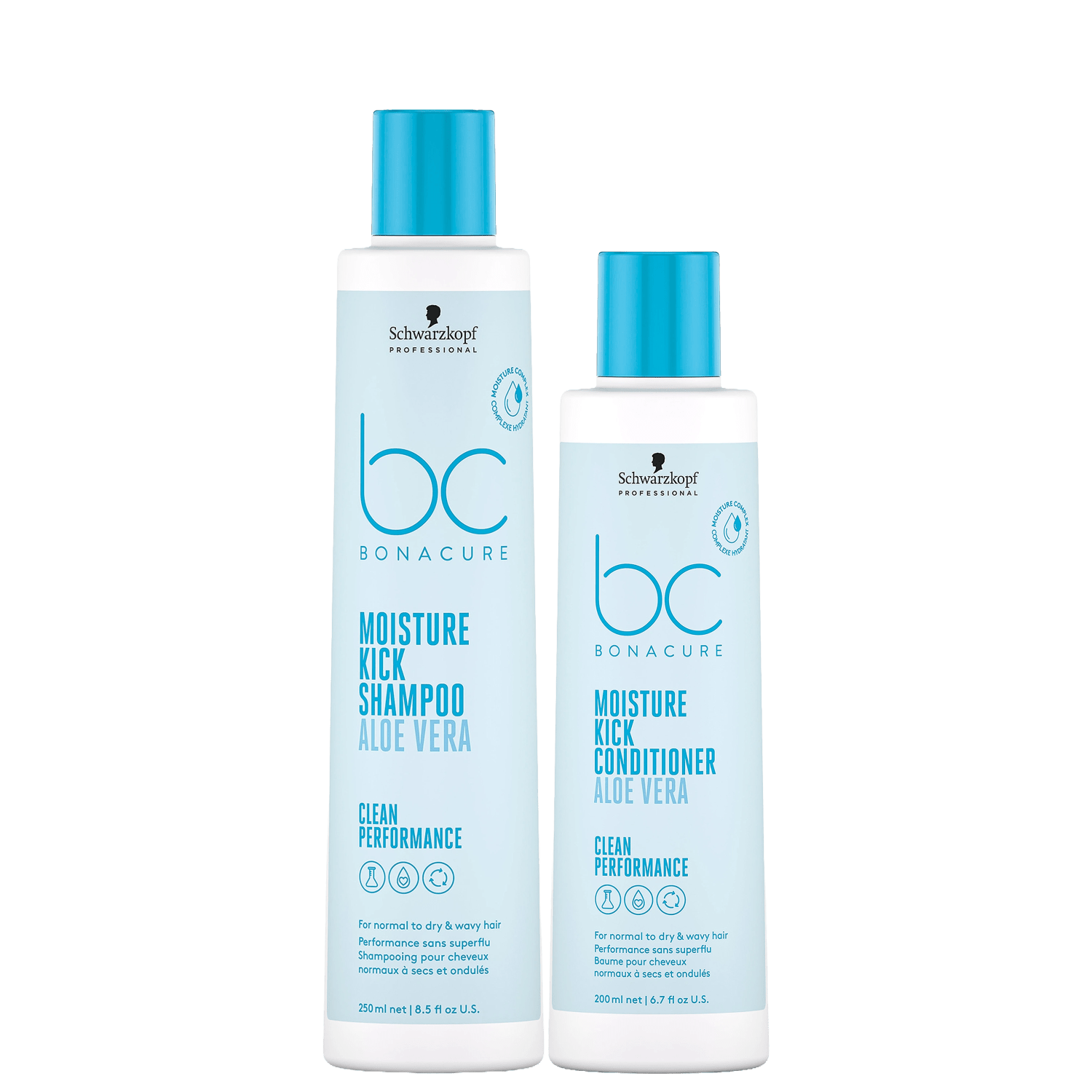 Kit Schwarzkopf Professional BC Bonacure Moisture Kick Aloe Vera (2 Produtos)