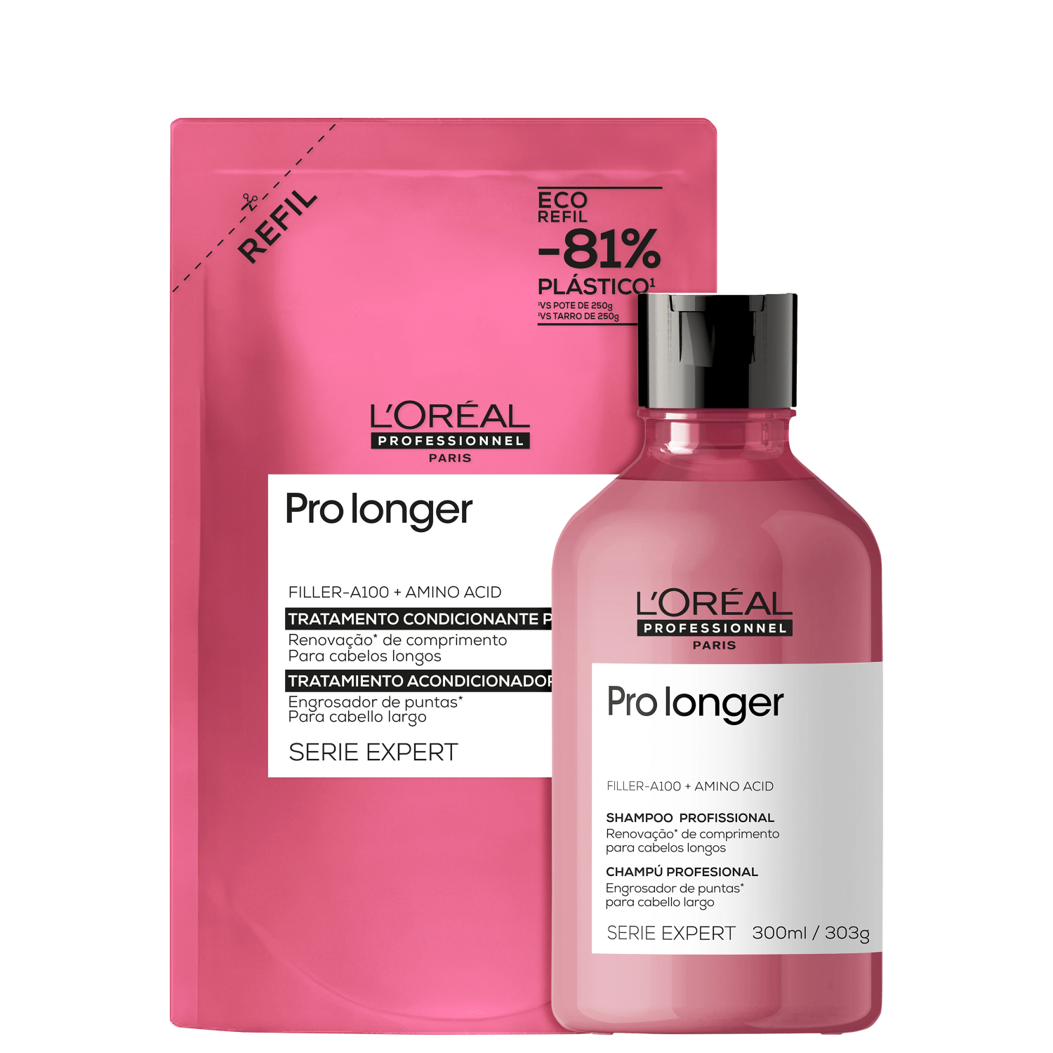 Kit L'Oréal Professionnel Pro Longer Mask Refil (2 Produtos)