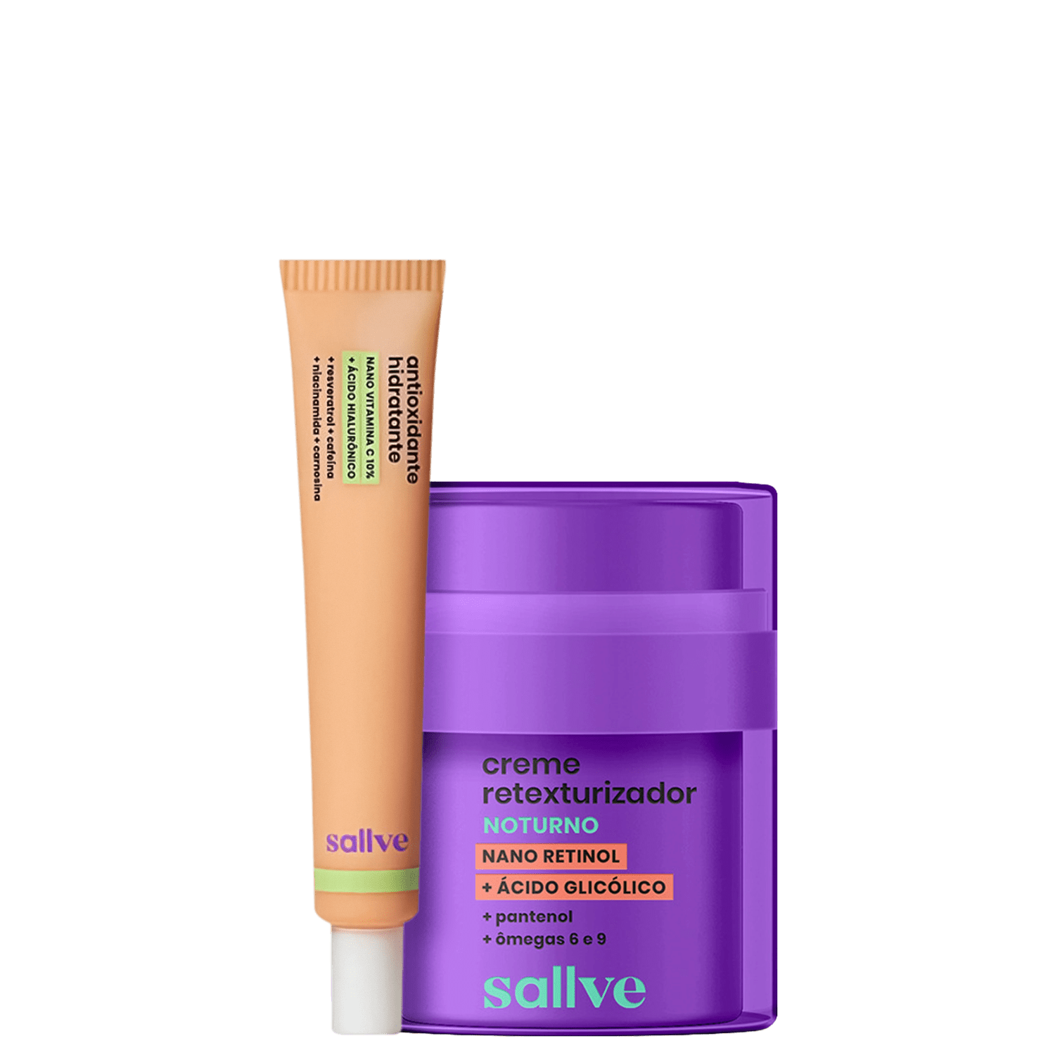 Kit Sallve Dupla Pele Mais Lisa (2 Produtos)