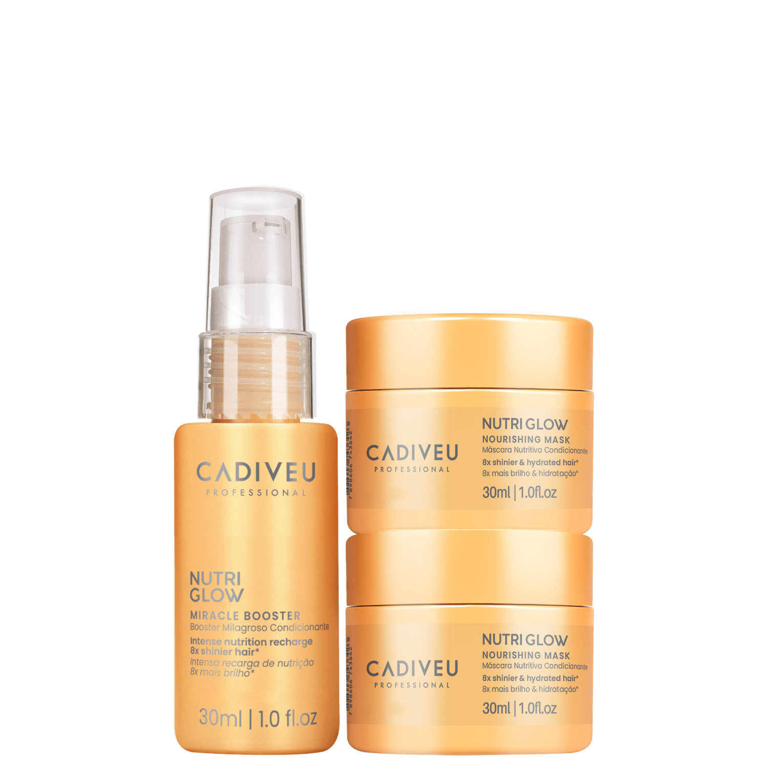 Kit Cadiveu Professional Nutri Glow Miracle Booster Mini (3 Produtos)