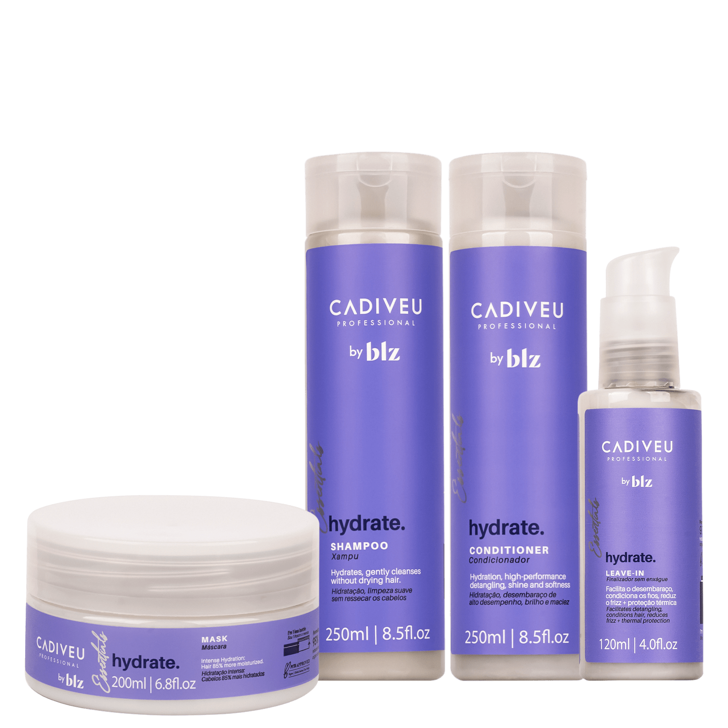 Kit Cadiveu Professional Essentials Hydrate by BLZ (4 Produtos)