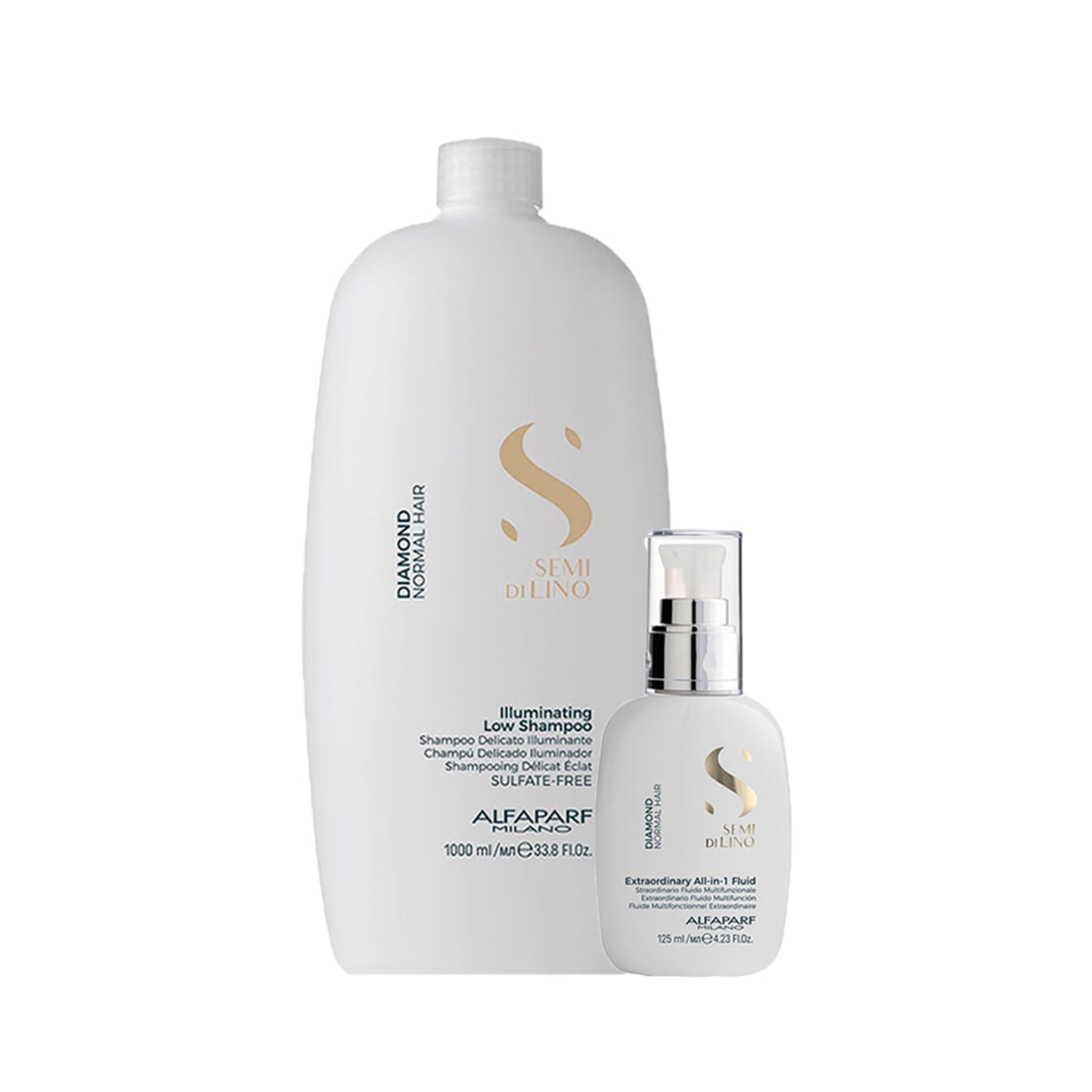 Kit Alfaparf Milano Professional Semi Di Lino Diamond - Shampoo e Finalizador