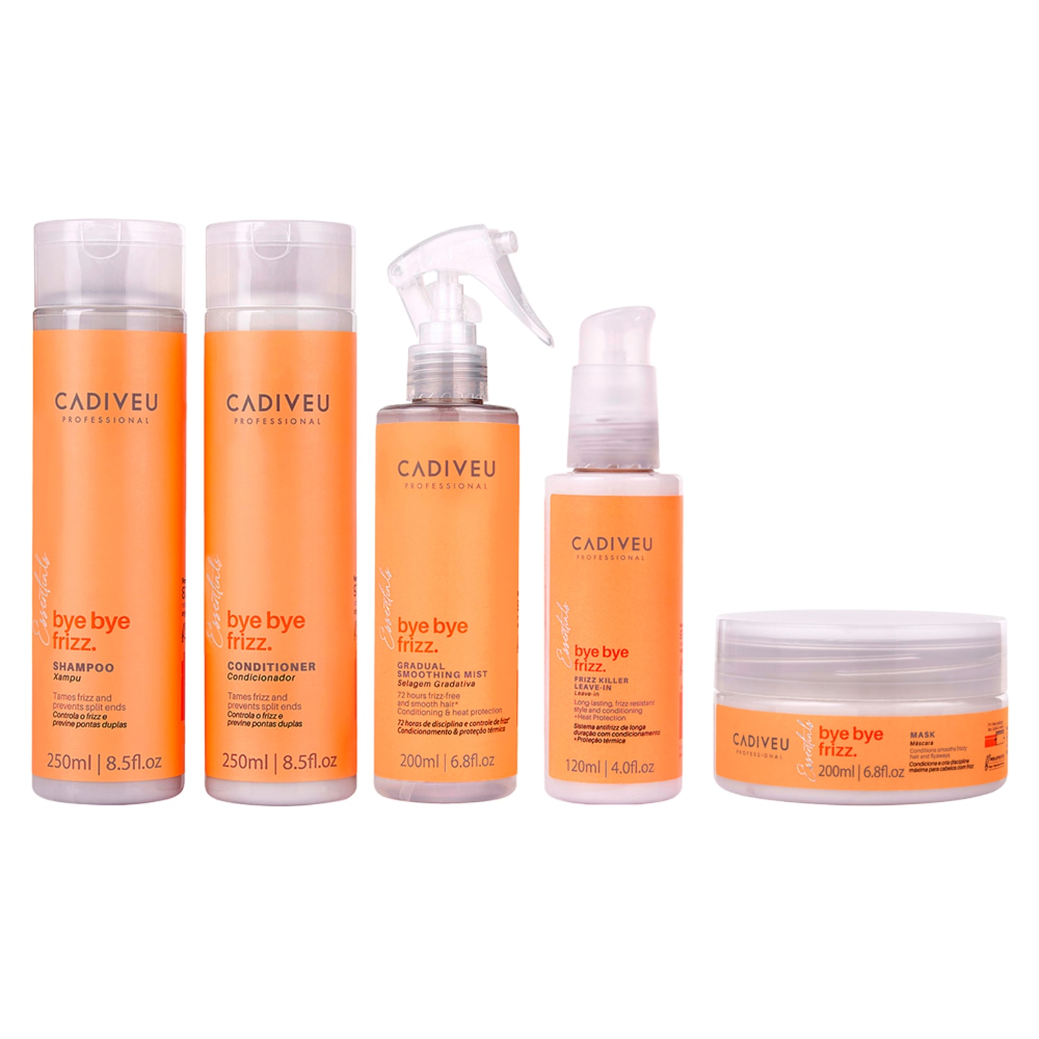Kit Cadiveu Essentials Bye Bye Frizz - 5 Produtos
