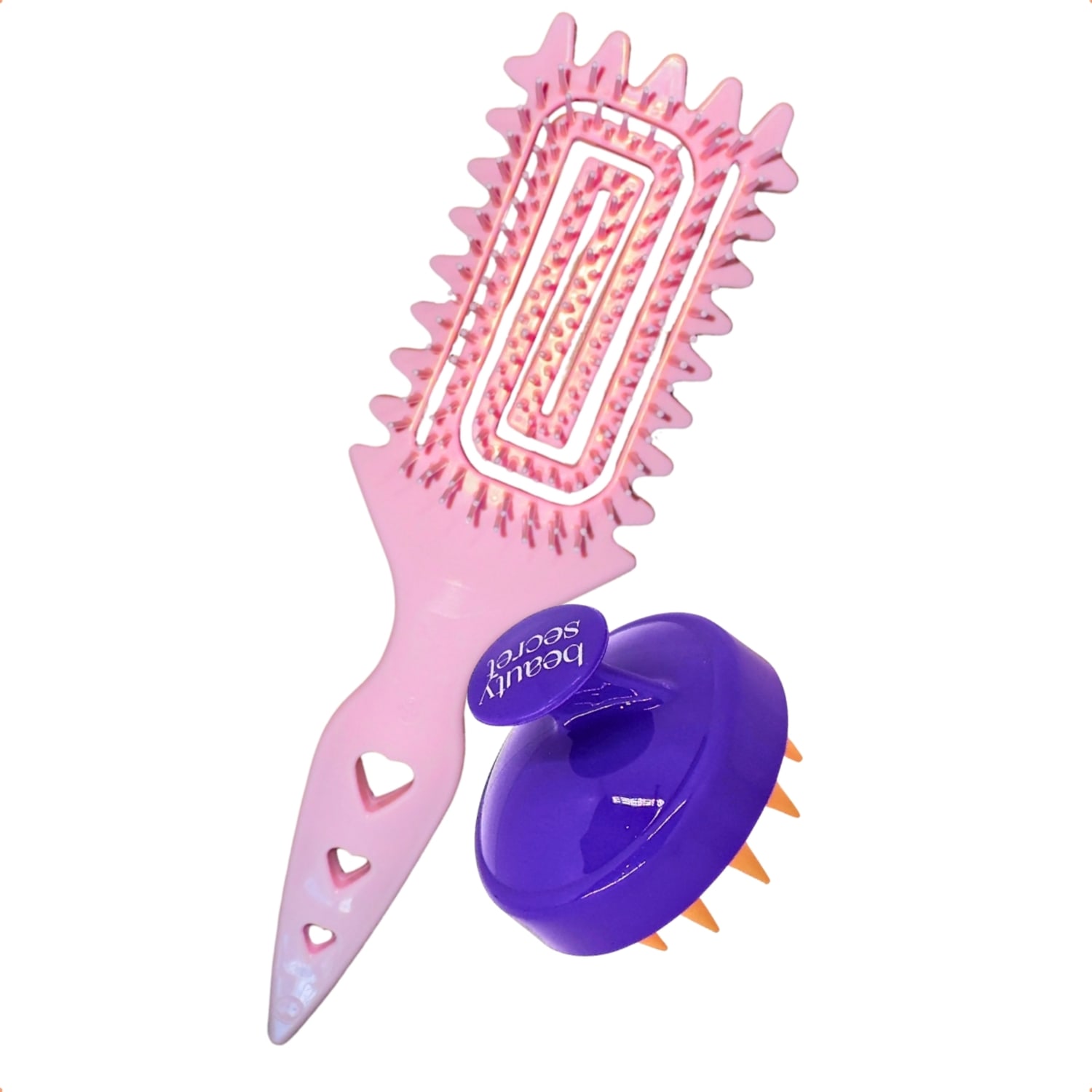 Kit Escova Fitagem dos Cachos e Massageador Beauty Secret