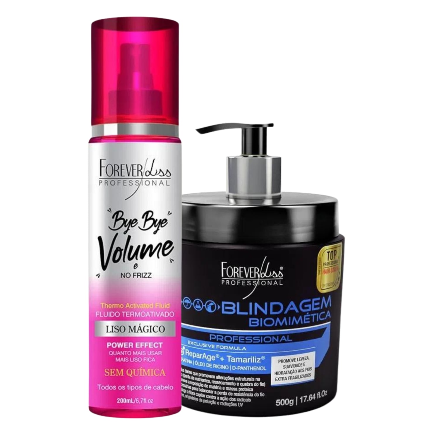 Kit Bye Bye e Máscara Forever Liss Blindagem