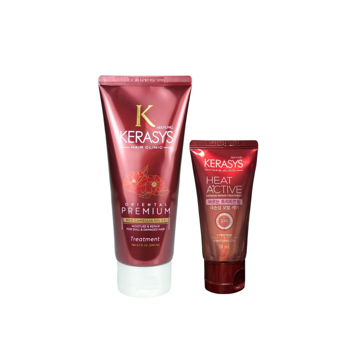 Kit Kerasys Oriental Premium + Heat Active Damage Repair (2 Produtos)