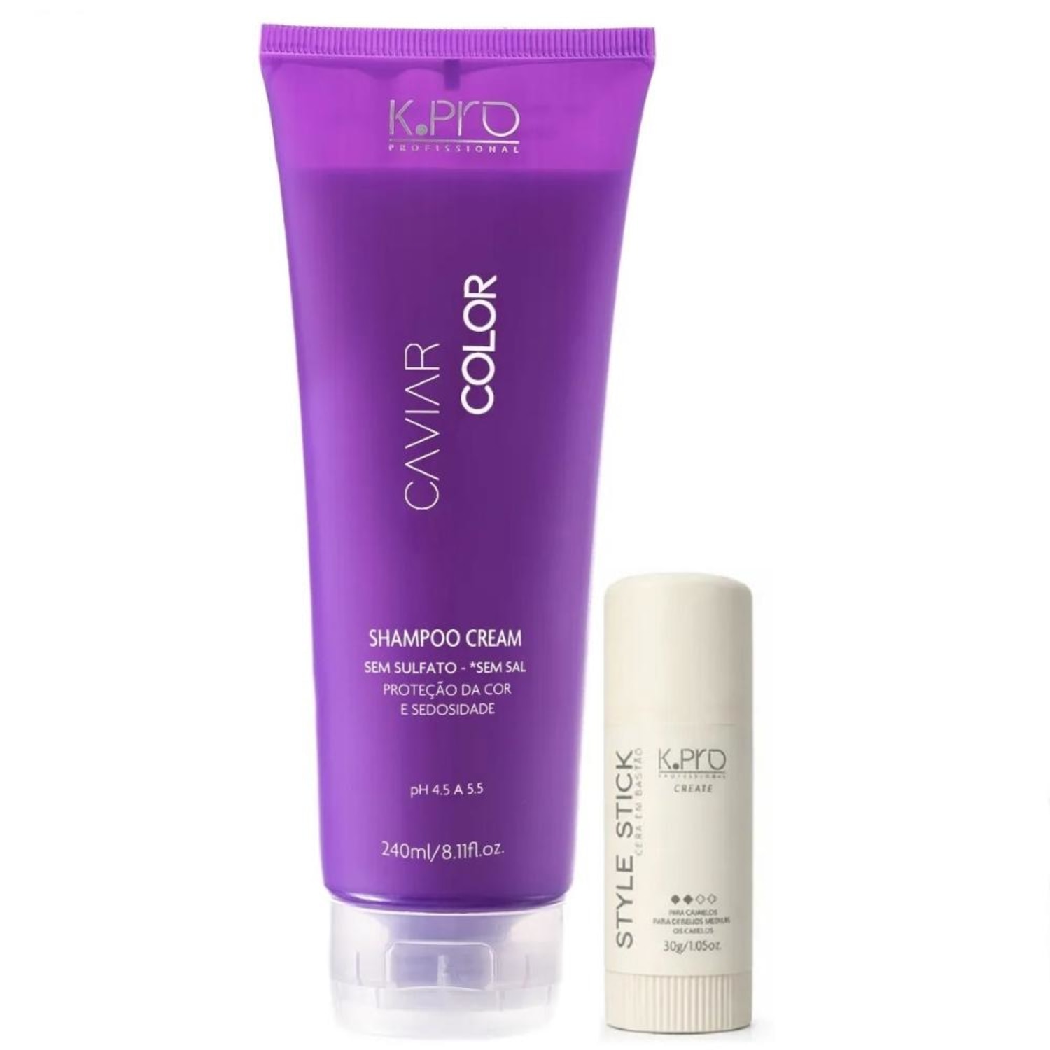 Kit K.Pro Caviar Color - Shampoo Cream 240ml + Style Stick 30g