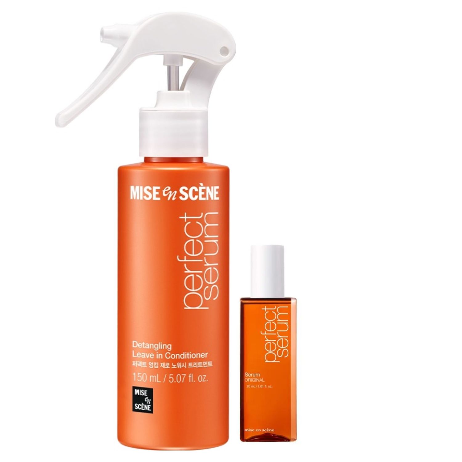 Mise en Scène Perfect Serum Kit (Leave in Detangler 150ml + Óleo 30ml)