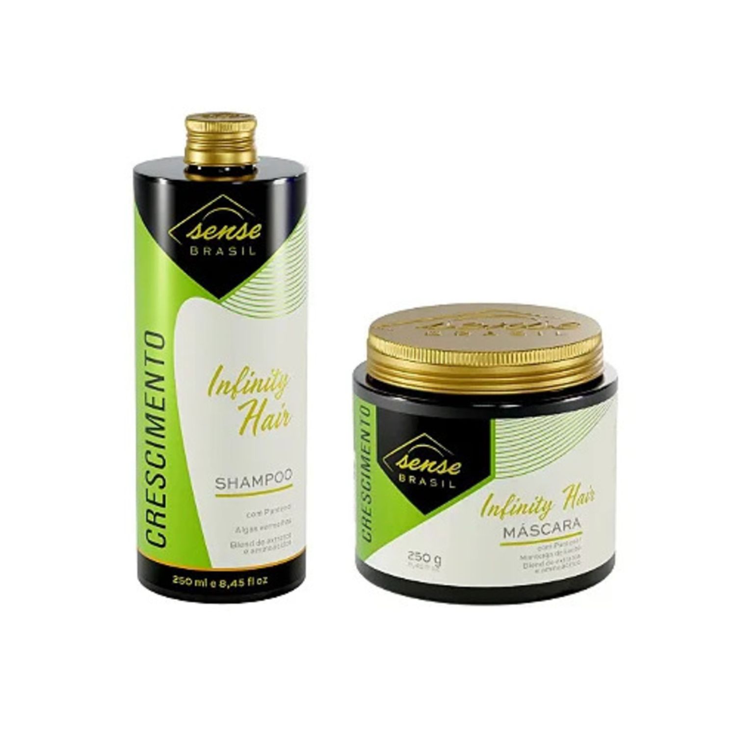 Kit Sense Duo Infinity Hair (Shampoo + Máscara) 250ml