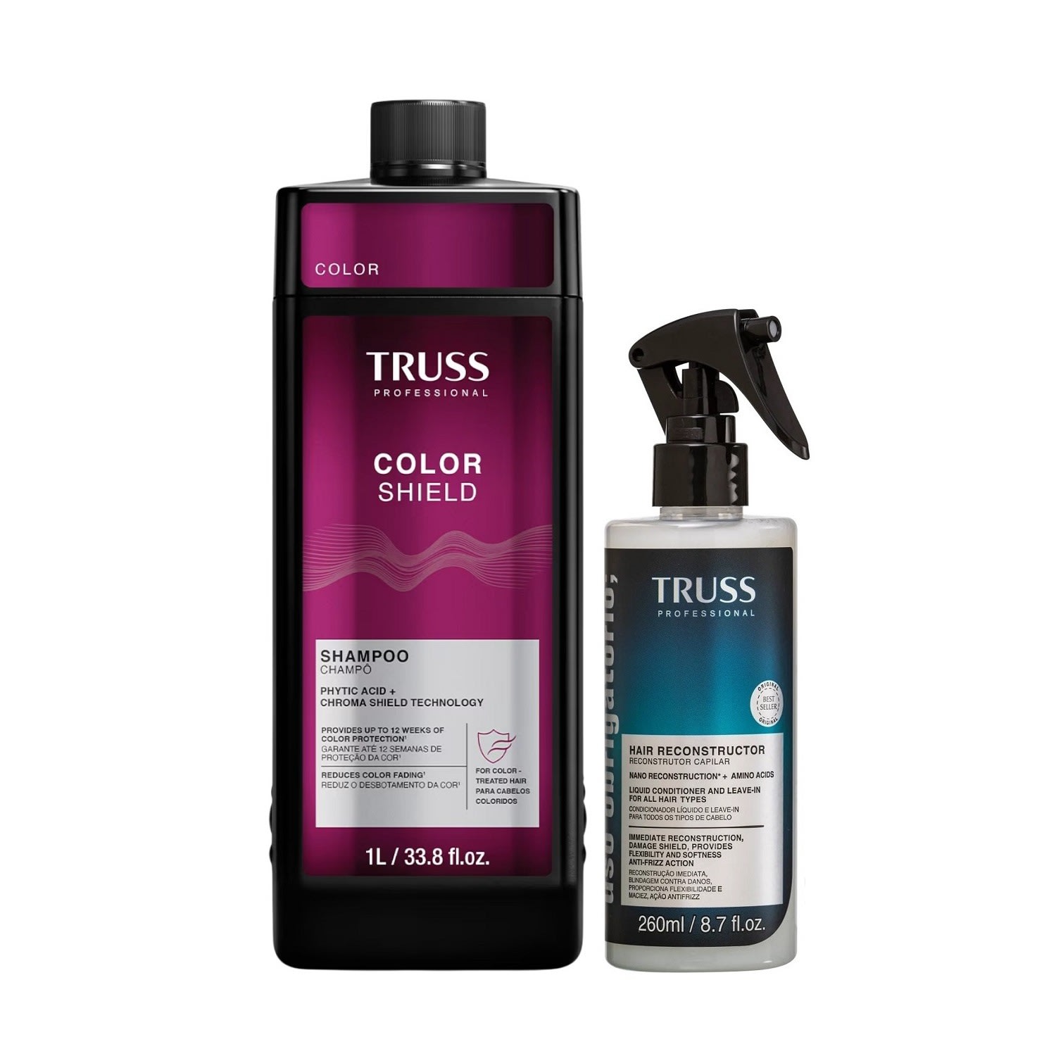 Kit Truss Color Shield - Shampoo 1L + Uso Obrigatório 260ml