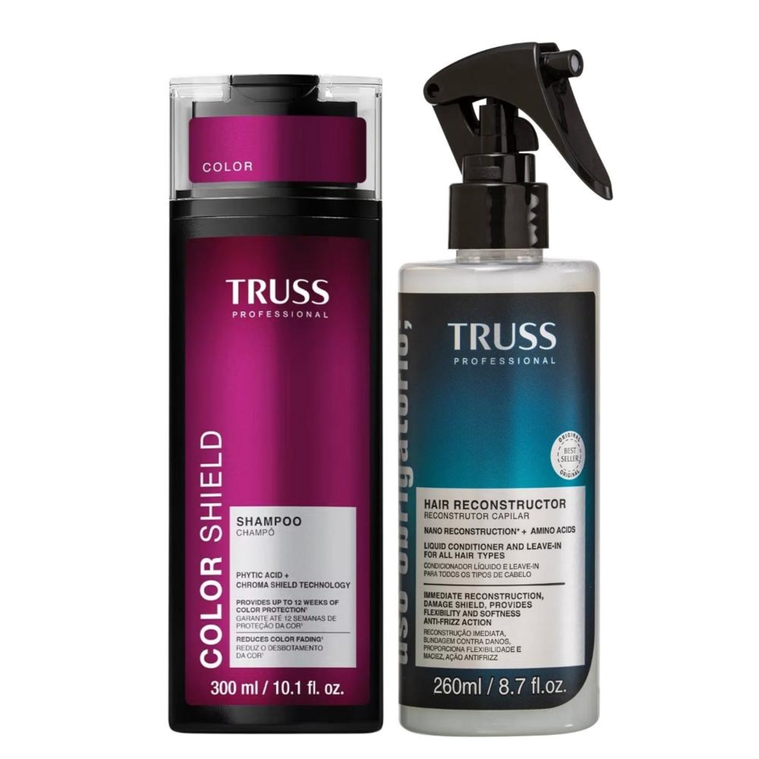Kit Truss Color Shield - Shampoo 300ml + Uso Obrigatório Spray 260ml