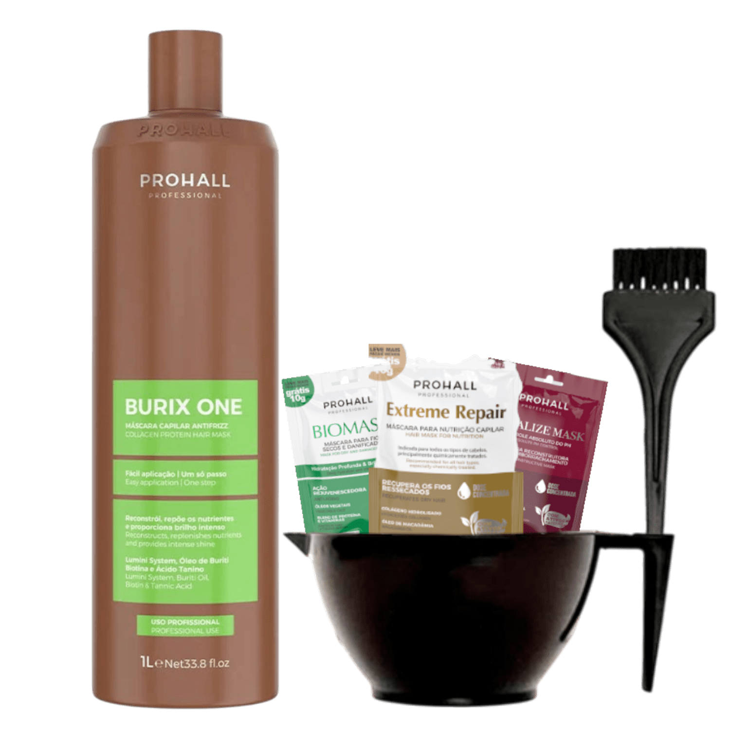 Escova Progressiva Burix One Prohall Profissional 1L