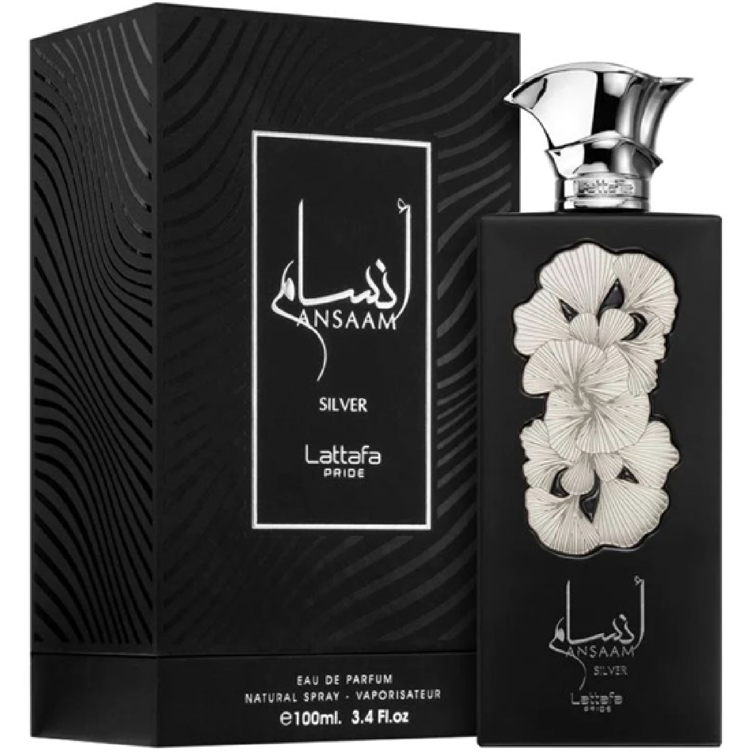 Ansaam Silver Lattafa Original Eau de Parfum - Perfume Unissex 100ml
