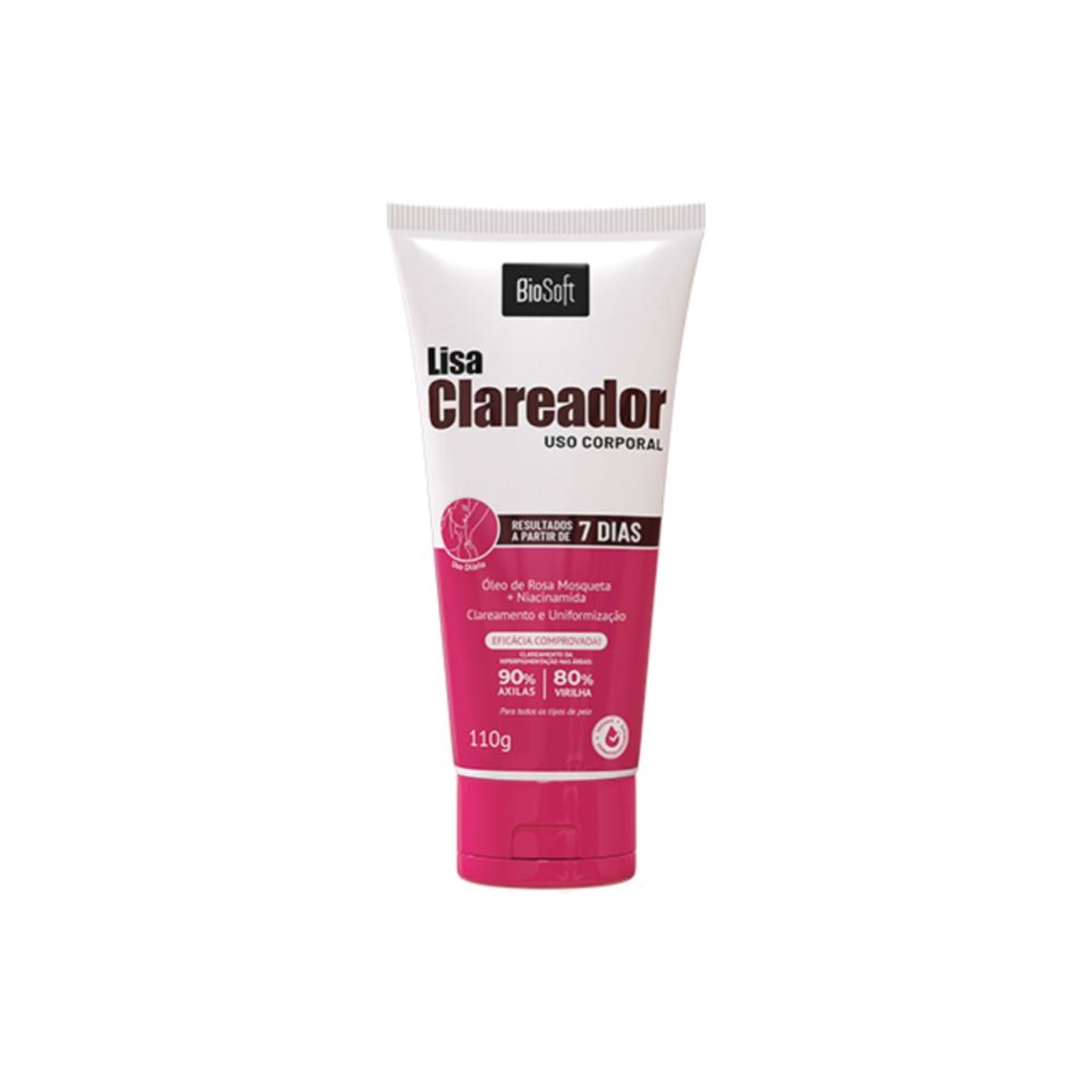 Lisa Clareador Corporal Bio Soft Uniformiza O Tom Da Pele Suave
