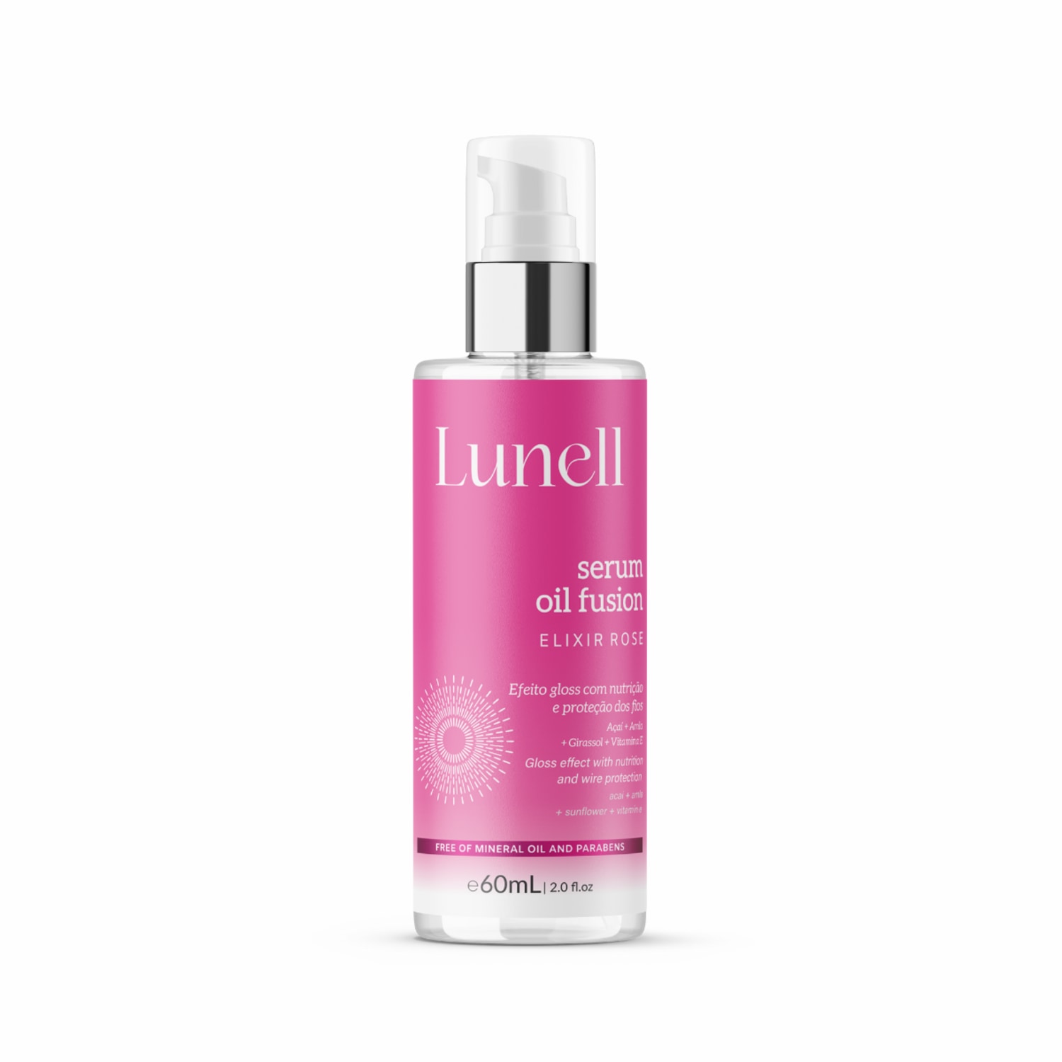 Sérum Lunell Nutri Oil Fusion Elixir Rose 60ml