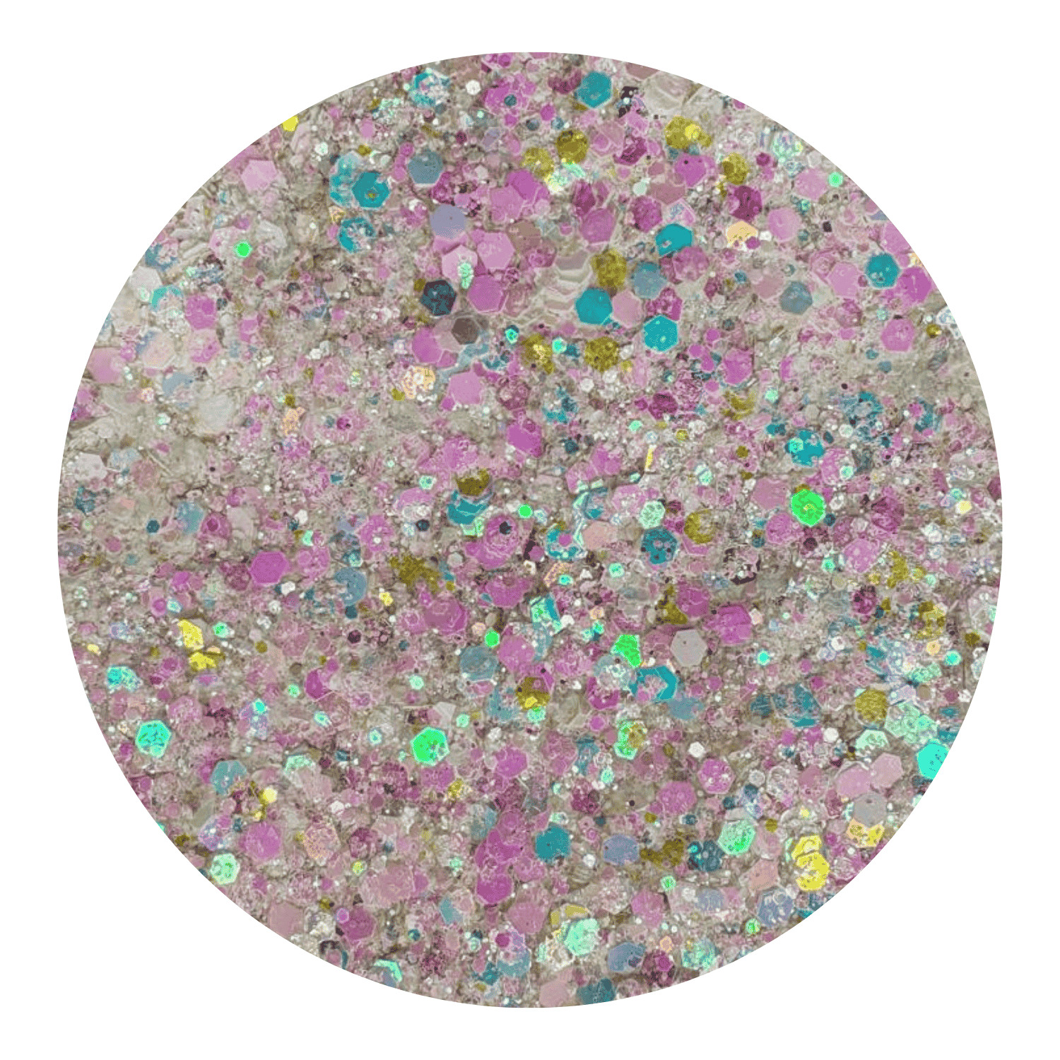Glitter Branco Flocado Holográfico 3g