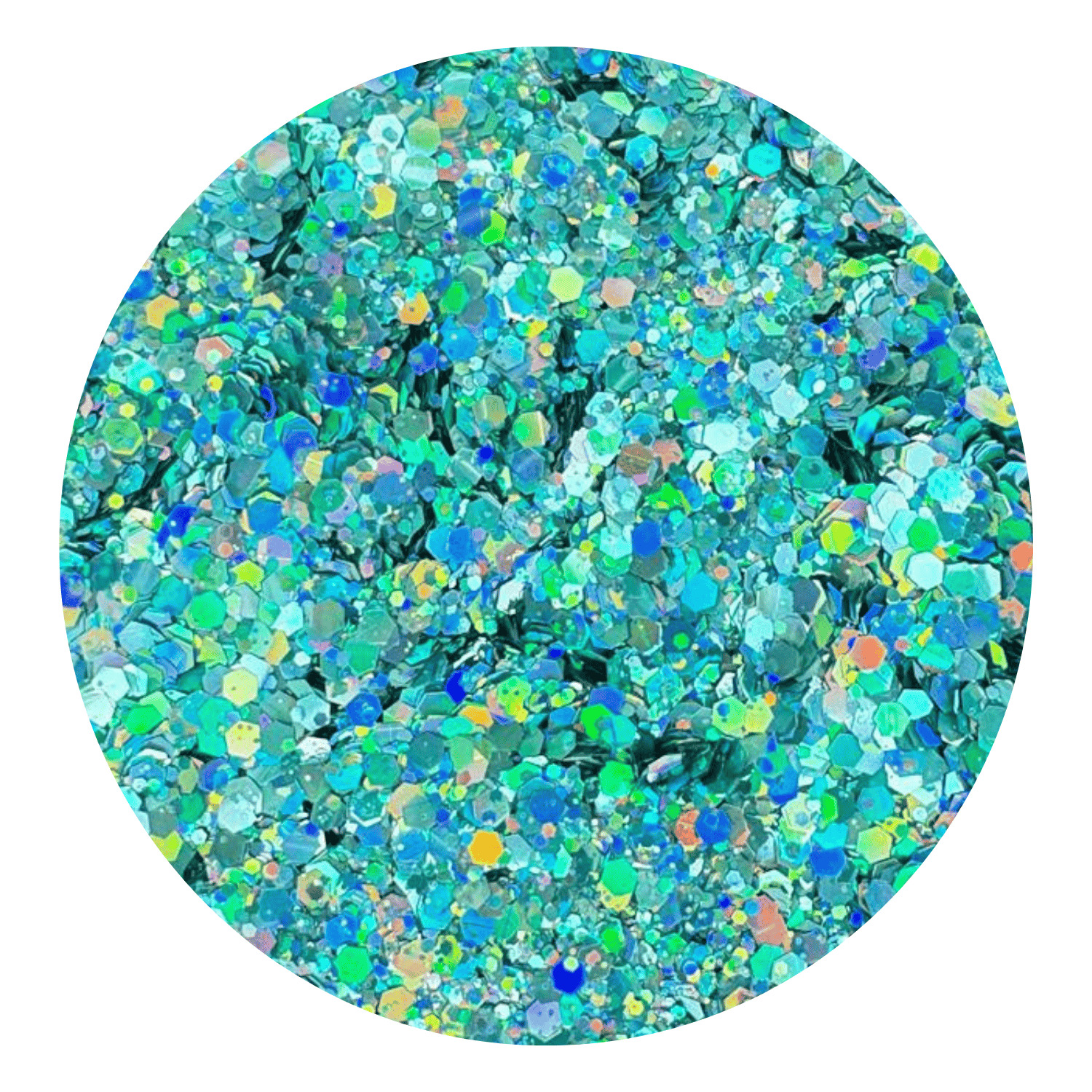 Glitter Flocado Verde Agua Holo 3g