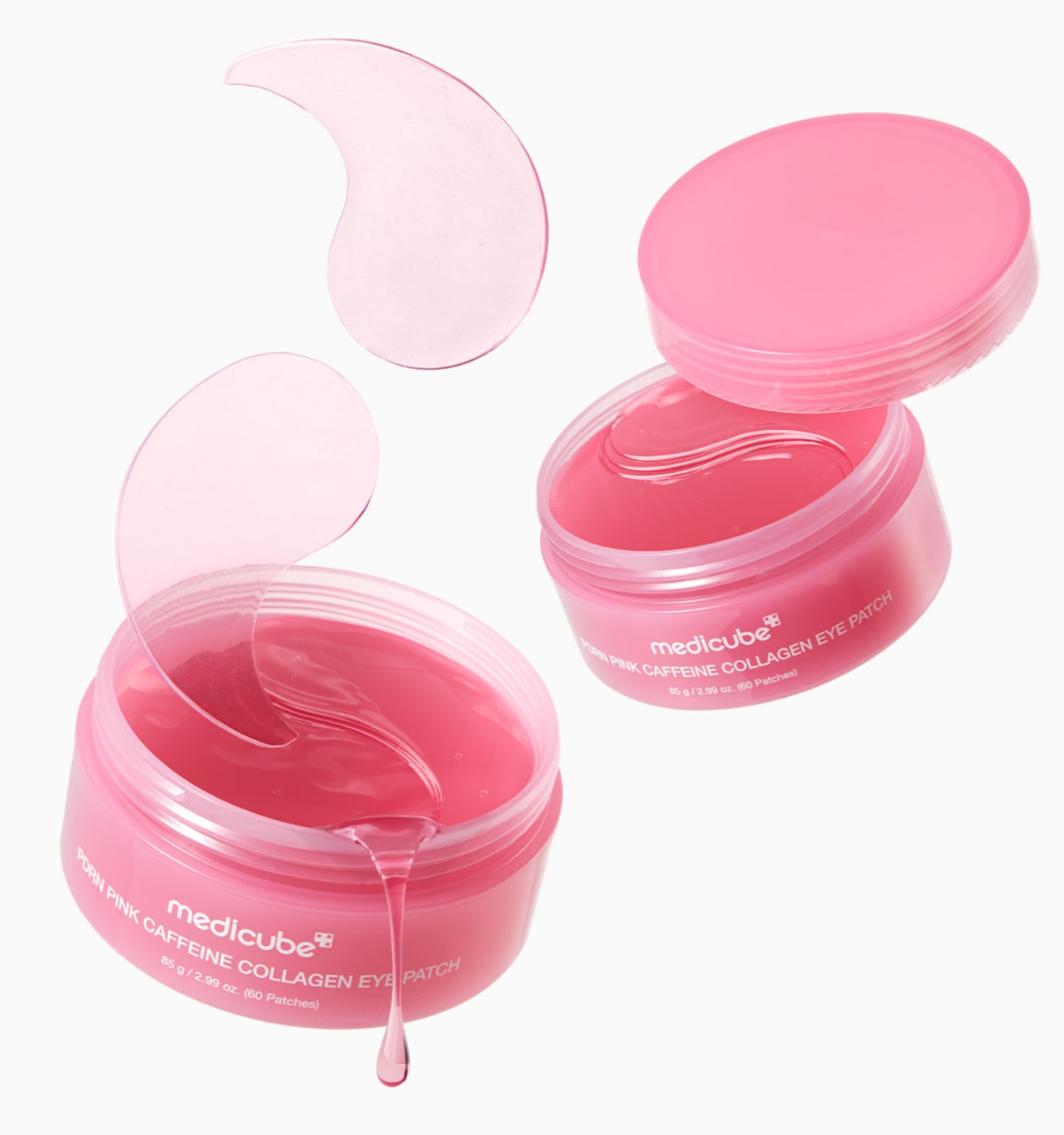 MEDICUBE Máscara Hidrogel para Olhos de PDRN Cafeína e Colágeno (60un)