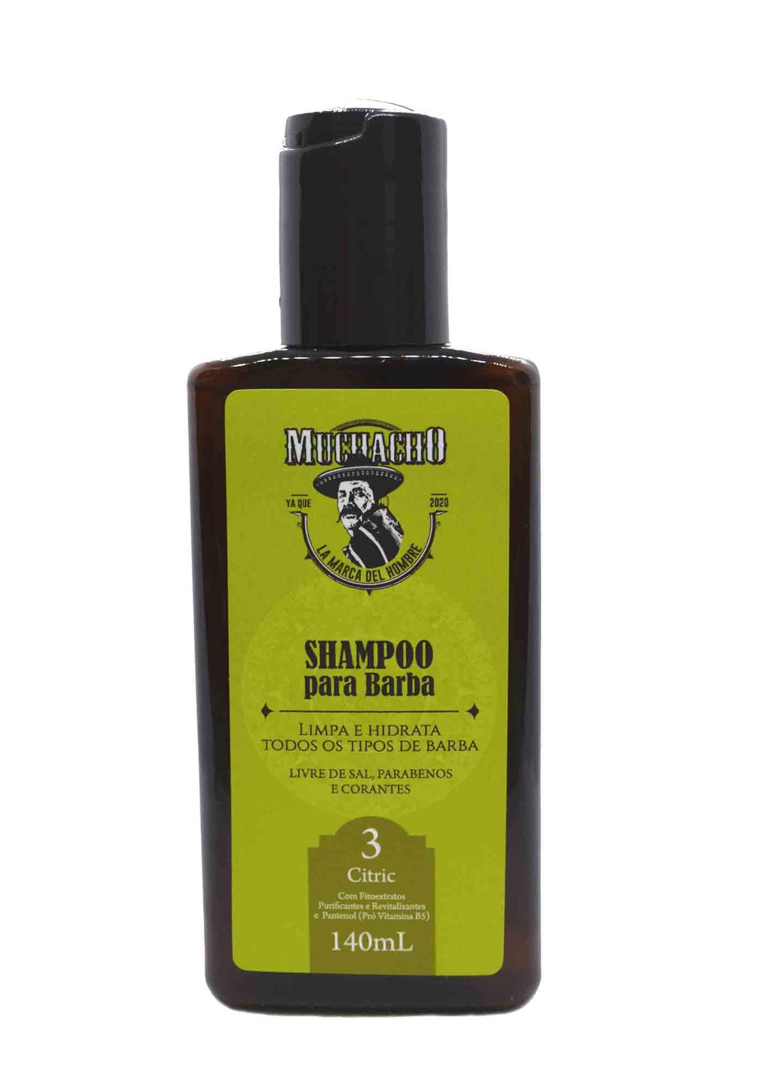Muchacho Cosméticos Citric - Shampoo para Barba 140ml