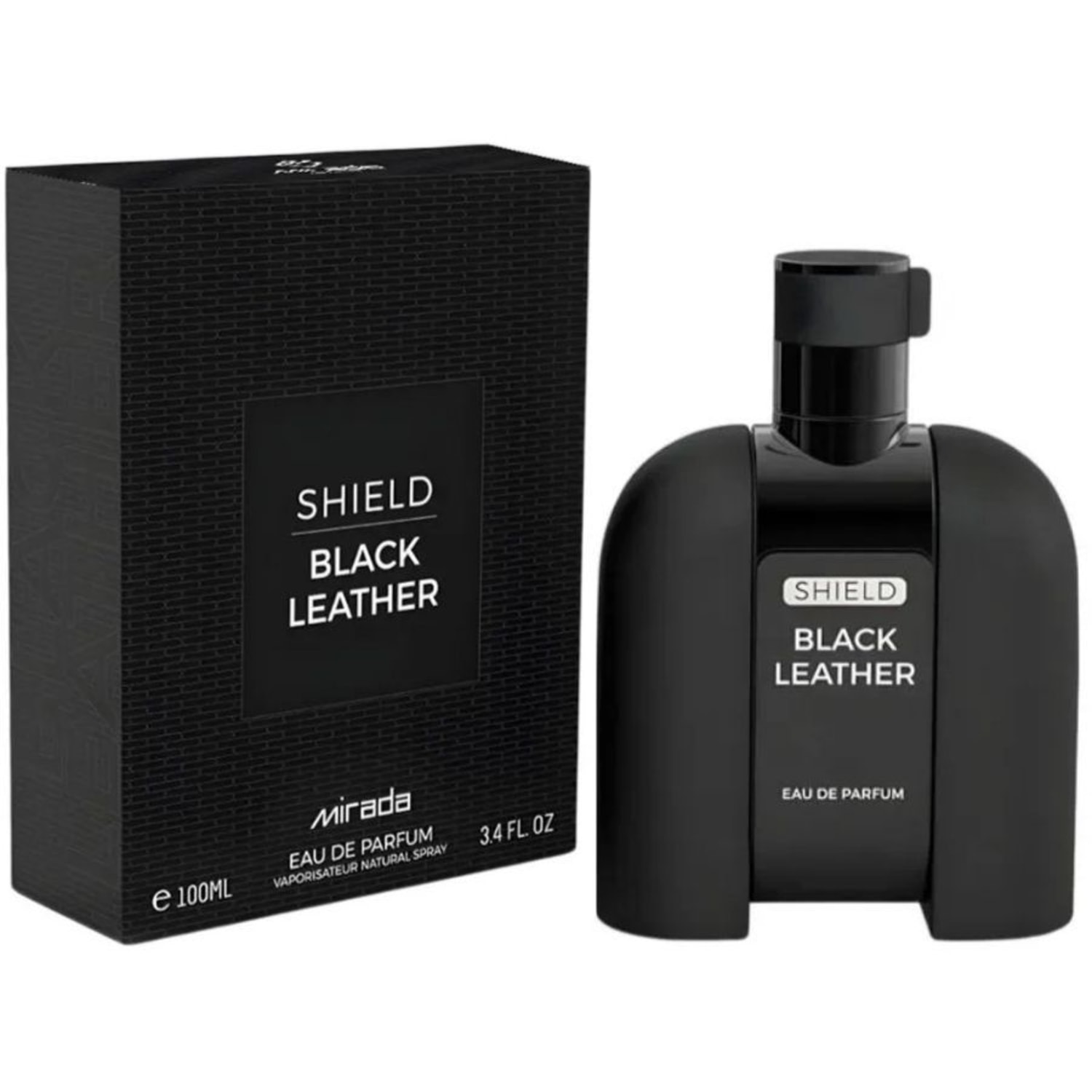 Perfume Mirada Shield Black Leather Eau de Parfum Masculino 100ml