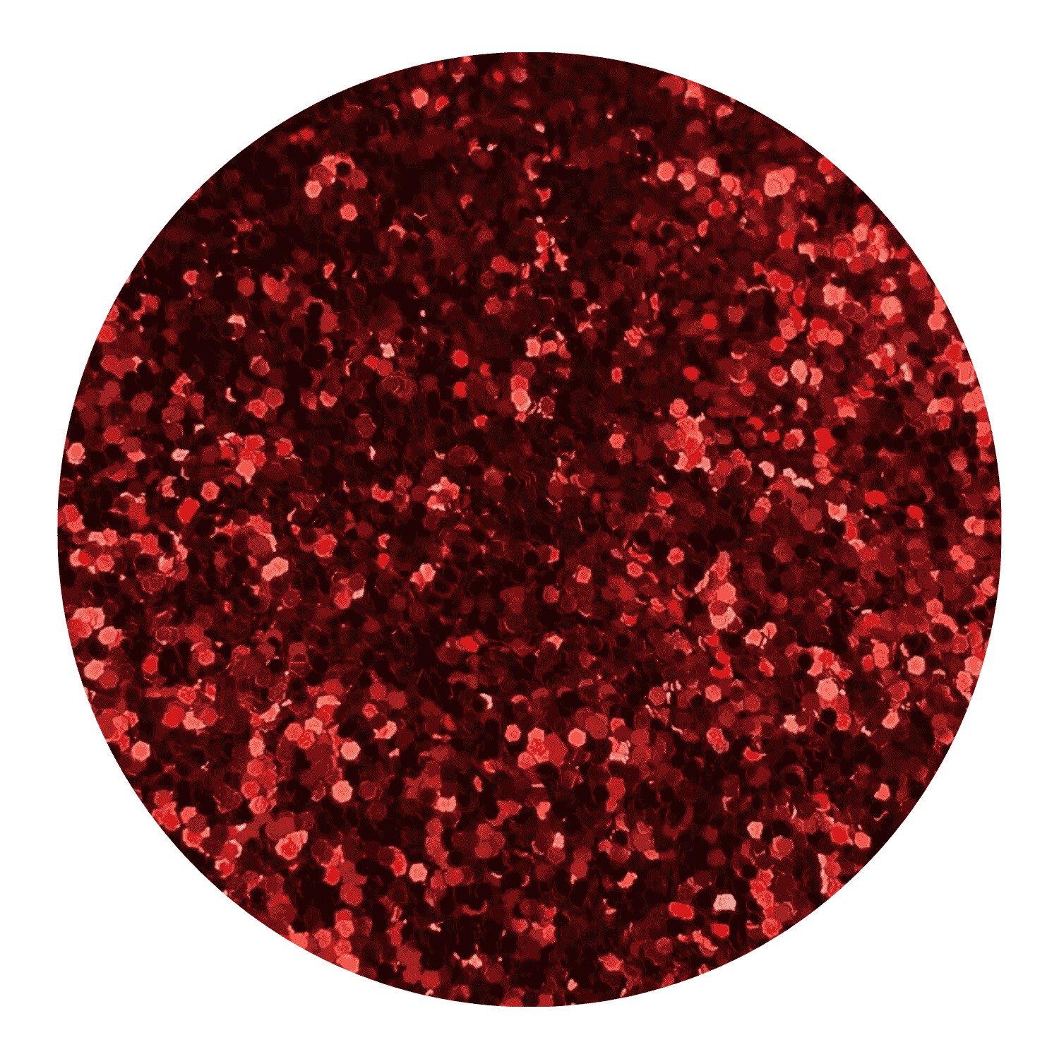Glitter Mini Confete Flocado Vermelho Brilhante 3g