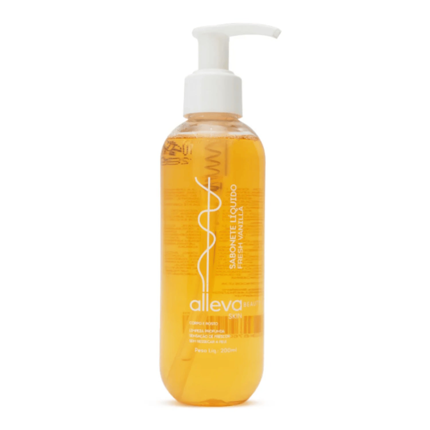 Sabonete Liquido Corpo e Rosto Fresh Vanilha Alleva 200ml