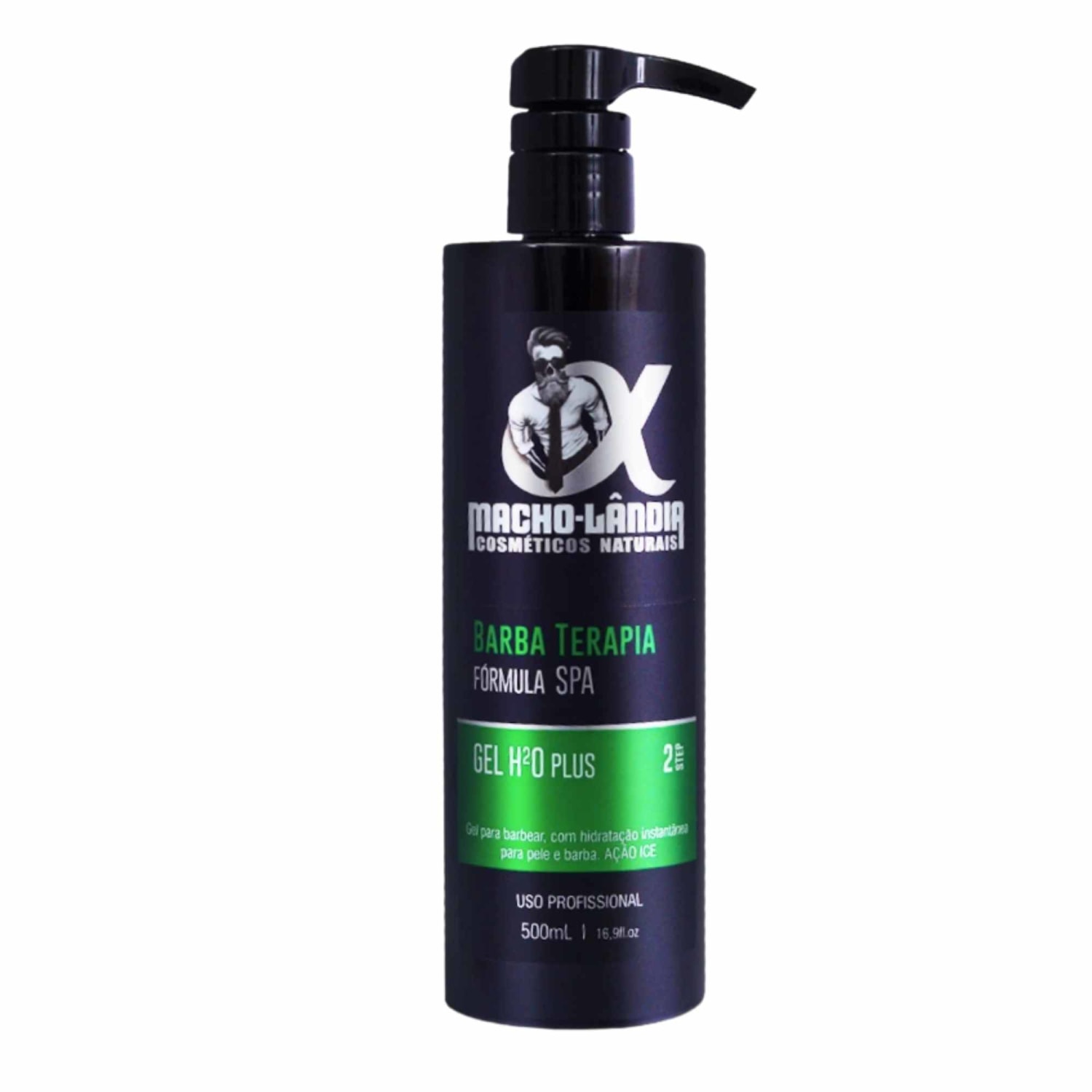 Macho-Lândia Barba Terapia Gel H2O Plus - Gel de Barbear 500ml