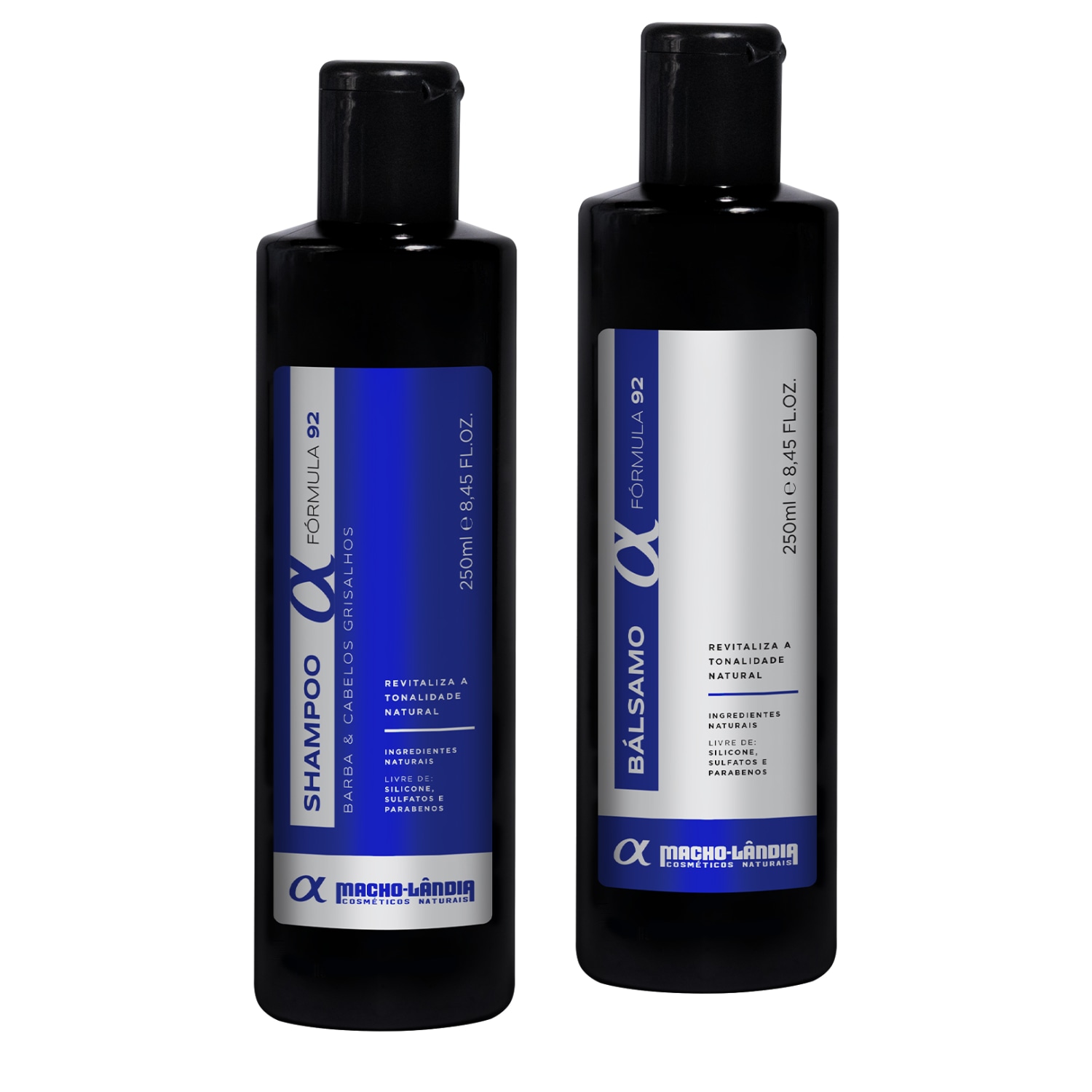 Kit Macho Lândia Shampoo + Bálsamo Fórmula 92 (2 Produtos)