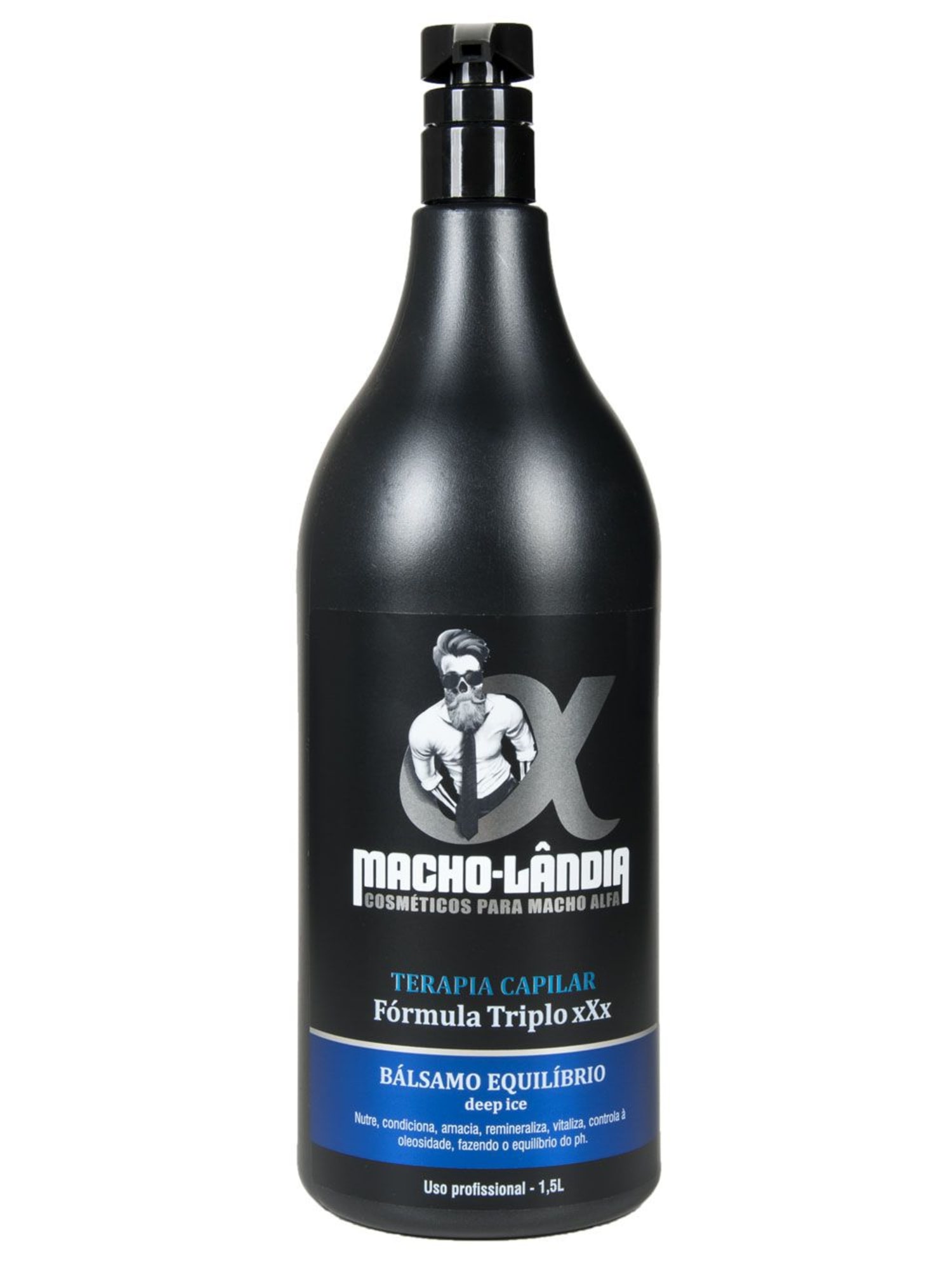 Macho-Lândia Deep Ice Fórmula Triplo xXx - Bálsamo Capilar 1,5L