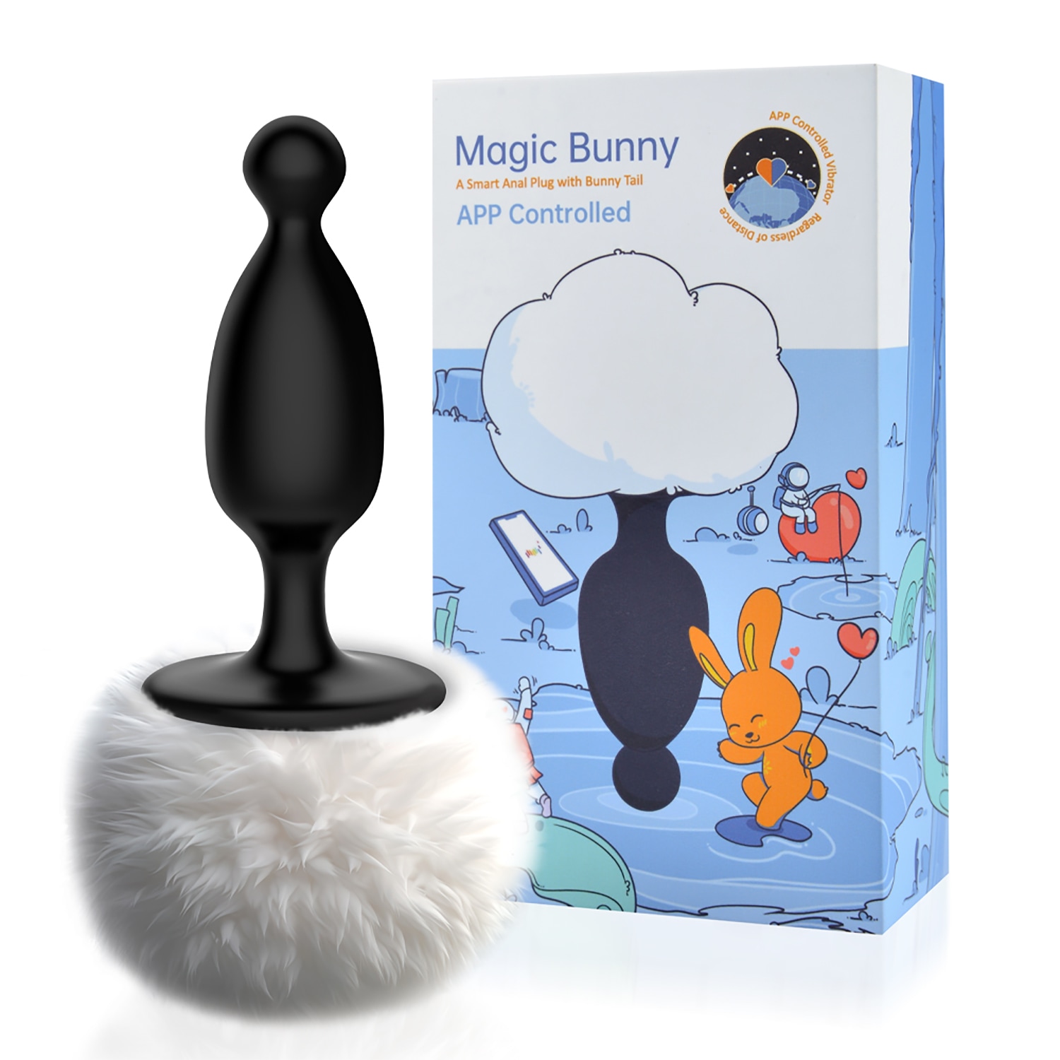 Adão e Eva Magic Bunny - Plug Anal Vibratório