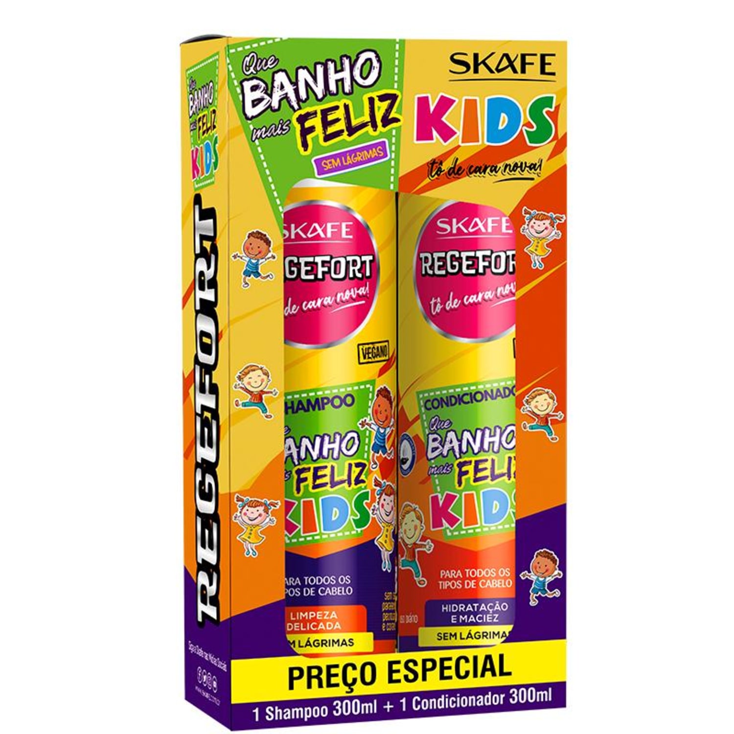 Kit Skafe Regefort Que Banho Mais Feliz Duo (2 Produtos)