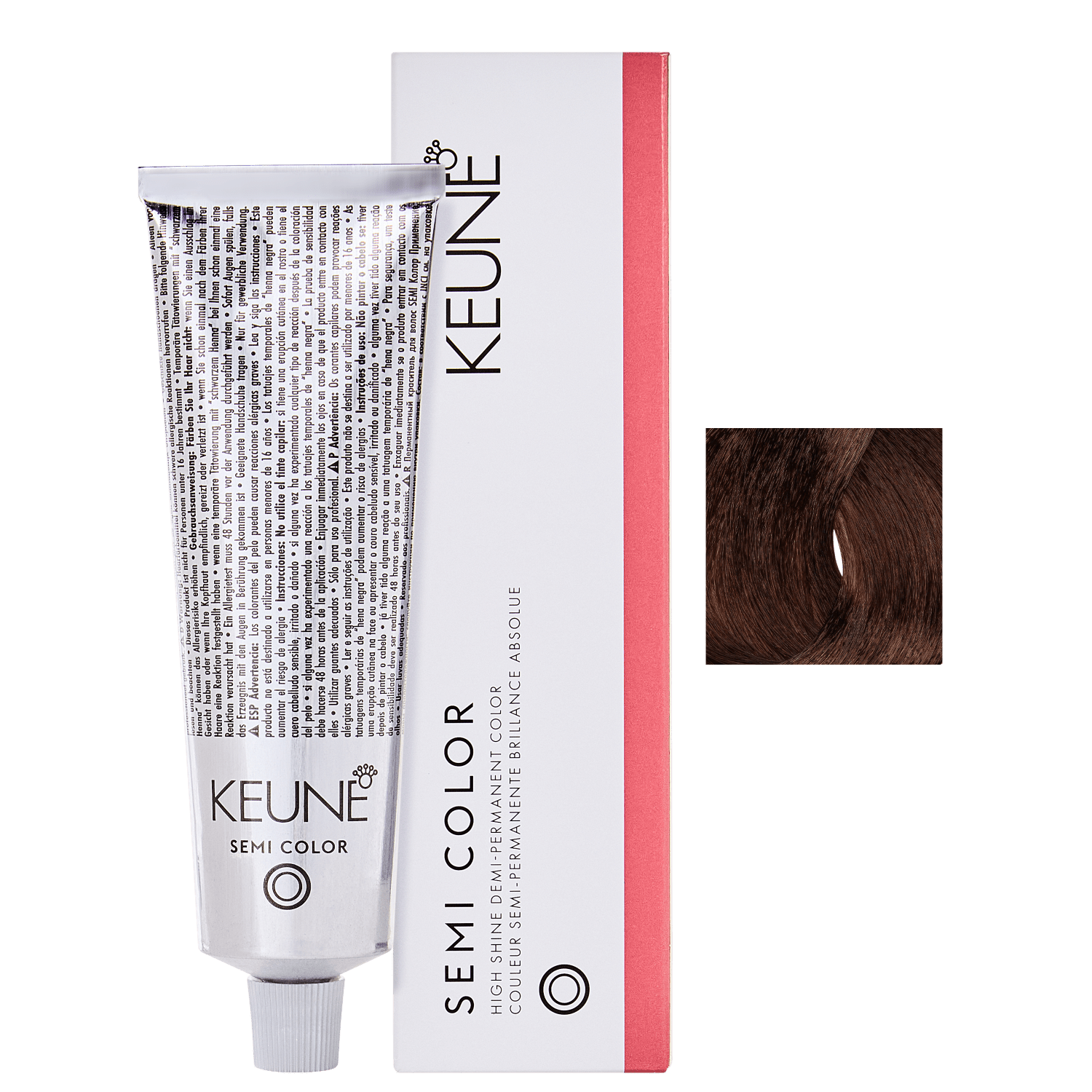 Keune Semi Color 6.38 Louro Escuro Avelã - Coloração Semipermanente 60ml