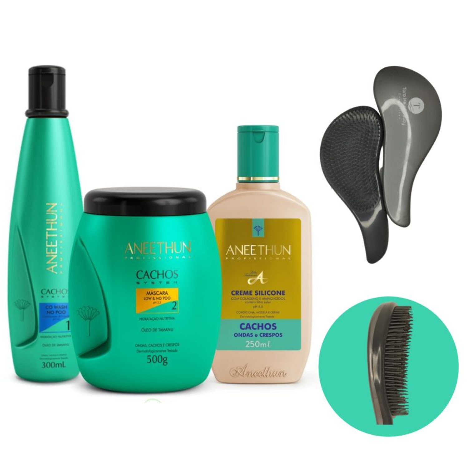 Kit Aneethun Cachos System Co Wash Quatre (4 Produtos)