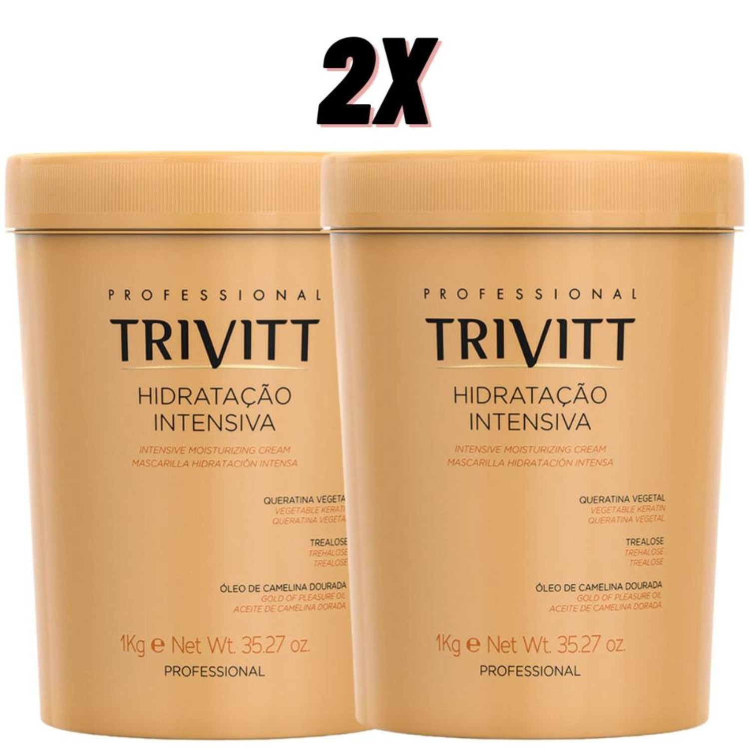 Kit Itallian Hairtech Professional Trivitt Hidratação Intensiva (2 Unidades)
