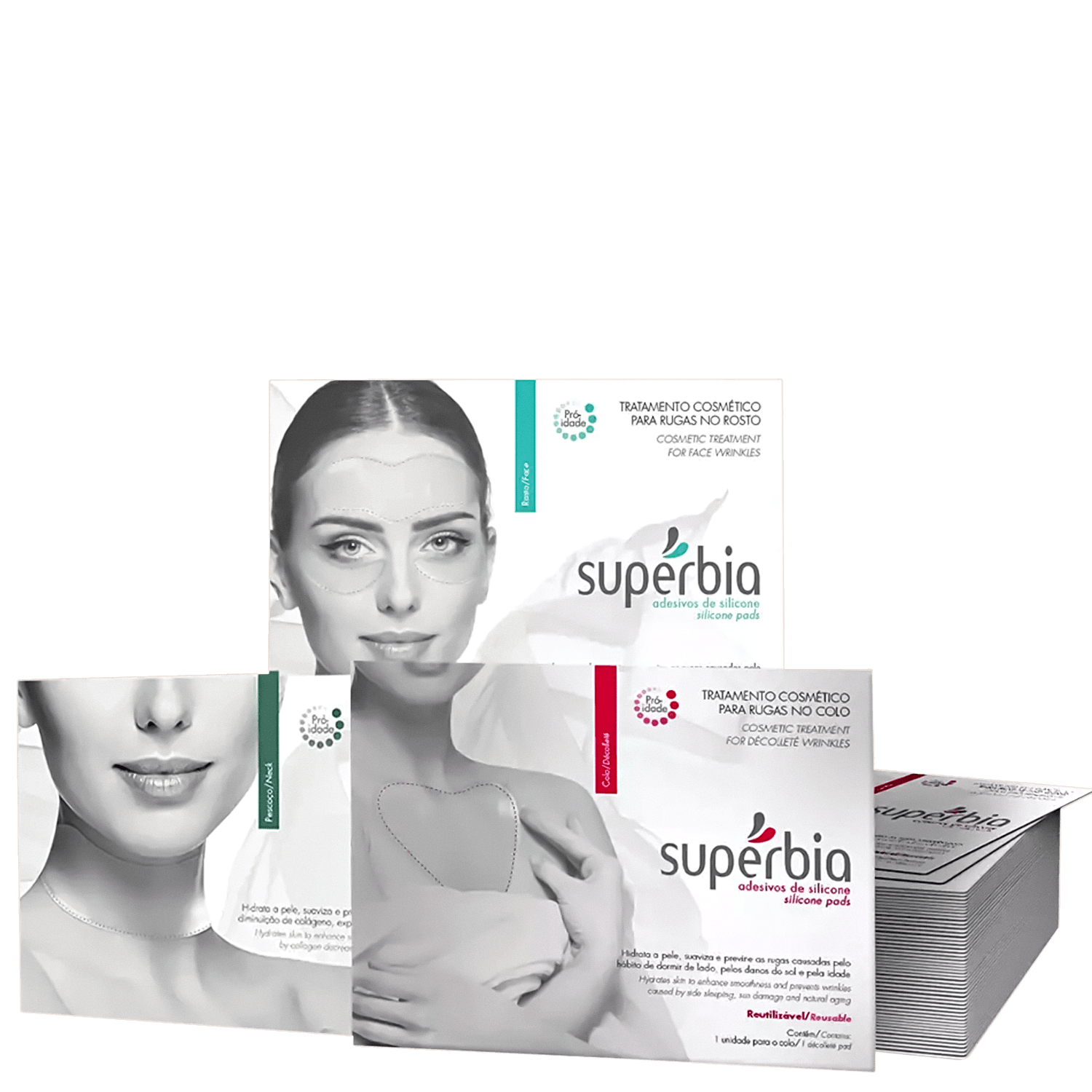 Kit Supérbia Tratamento Redutor de Linhas Colo, Rosto e Pescoço (3 Produtos)